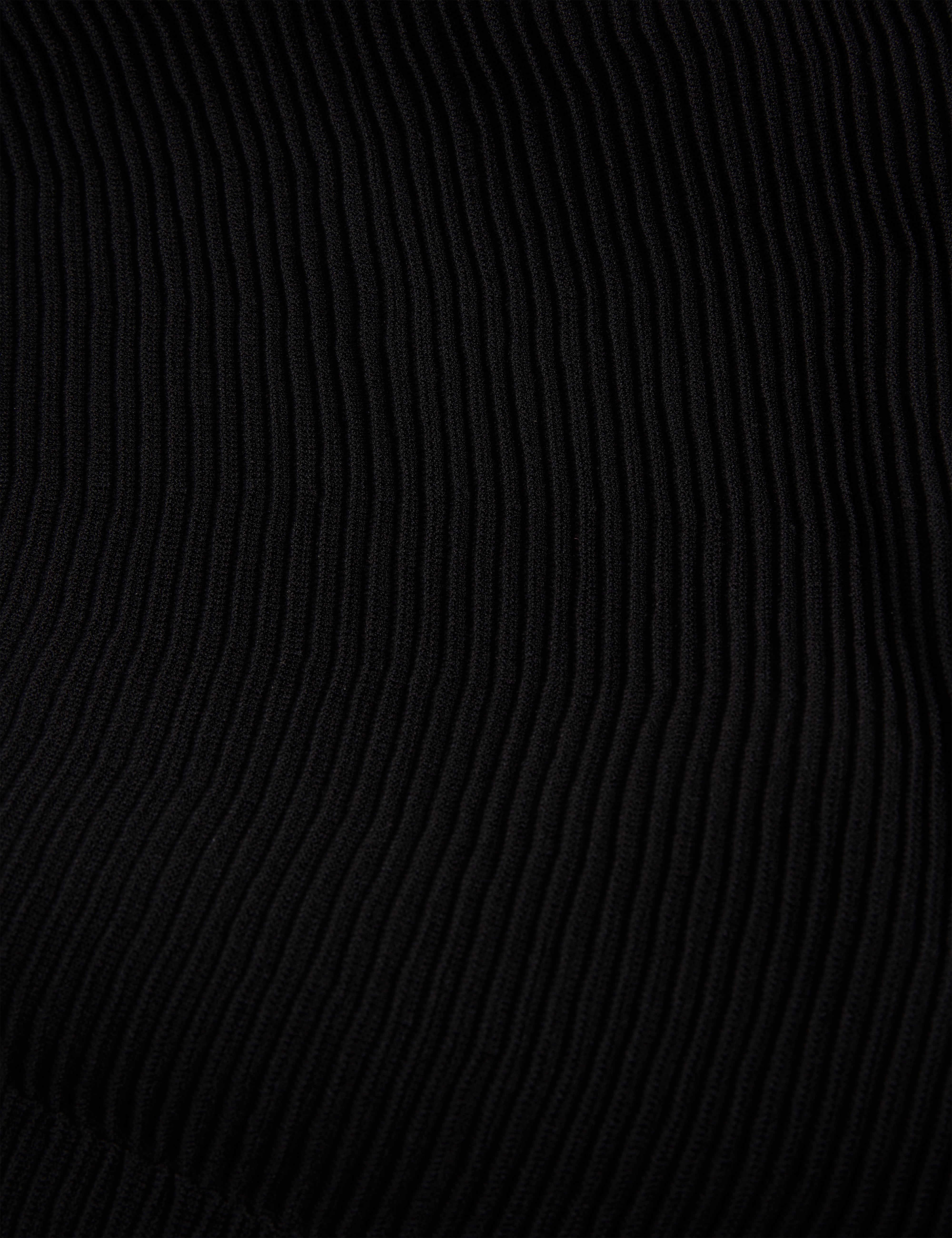 Suusaan Knitted Skater Dress With Invisible Pane Black