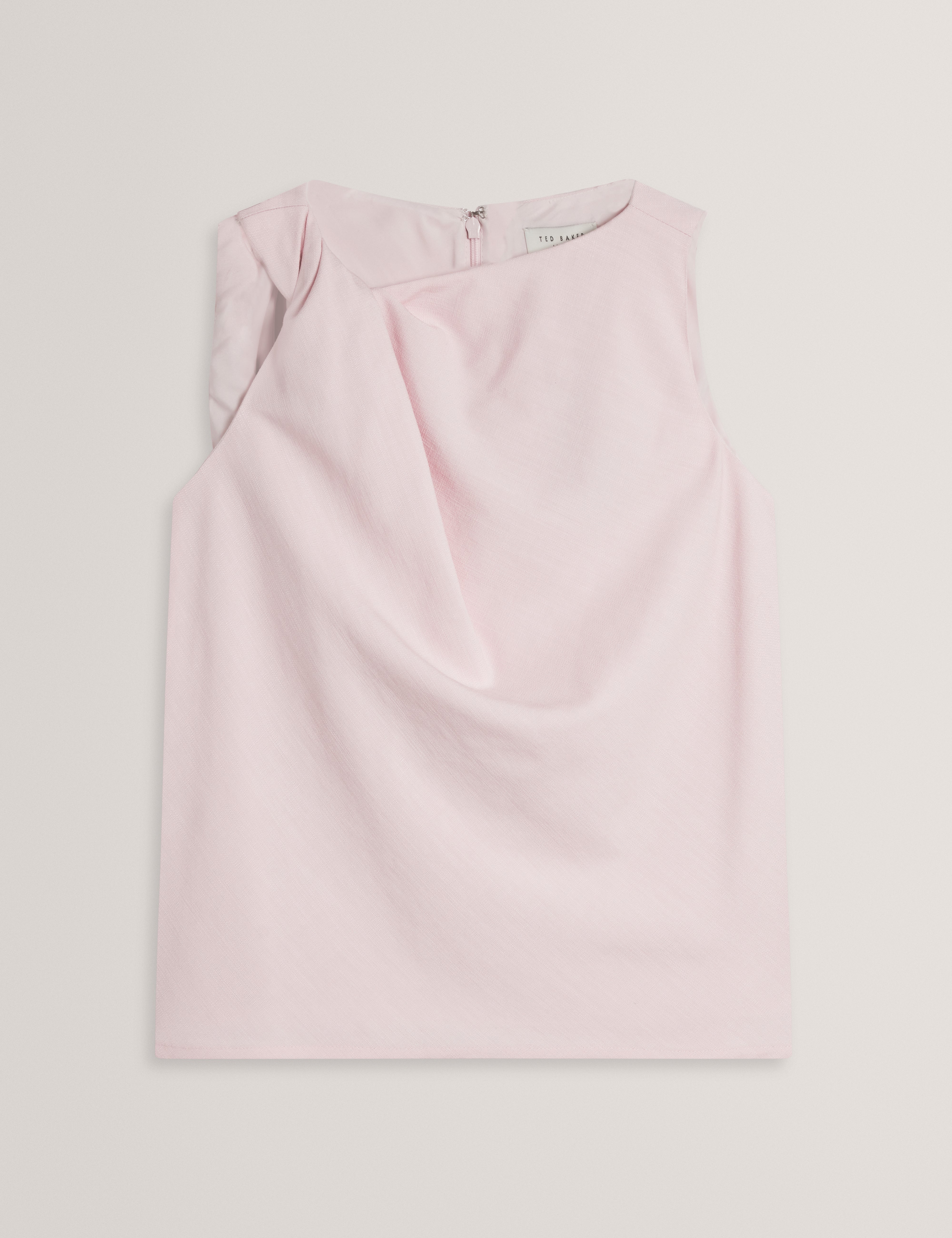 Lohria Sleeveless Twist Detail Top Lt-Pink