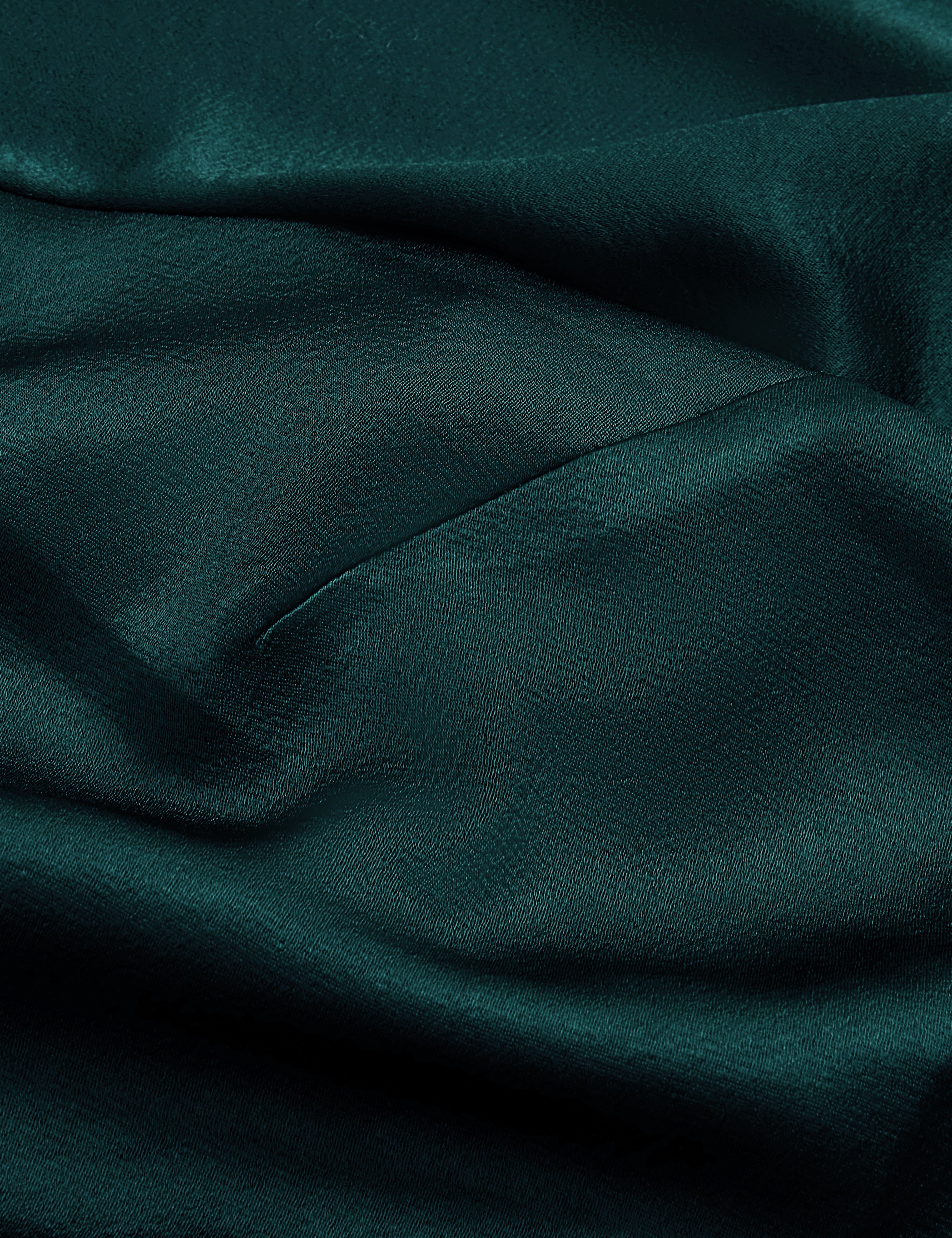 Maizyy Slit Long Sleeve Top Dk-Green