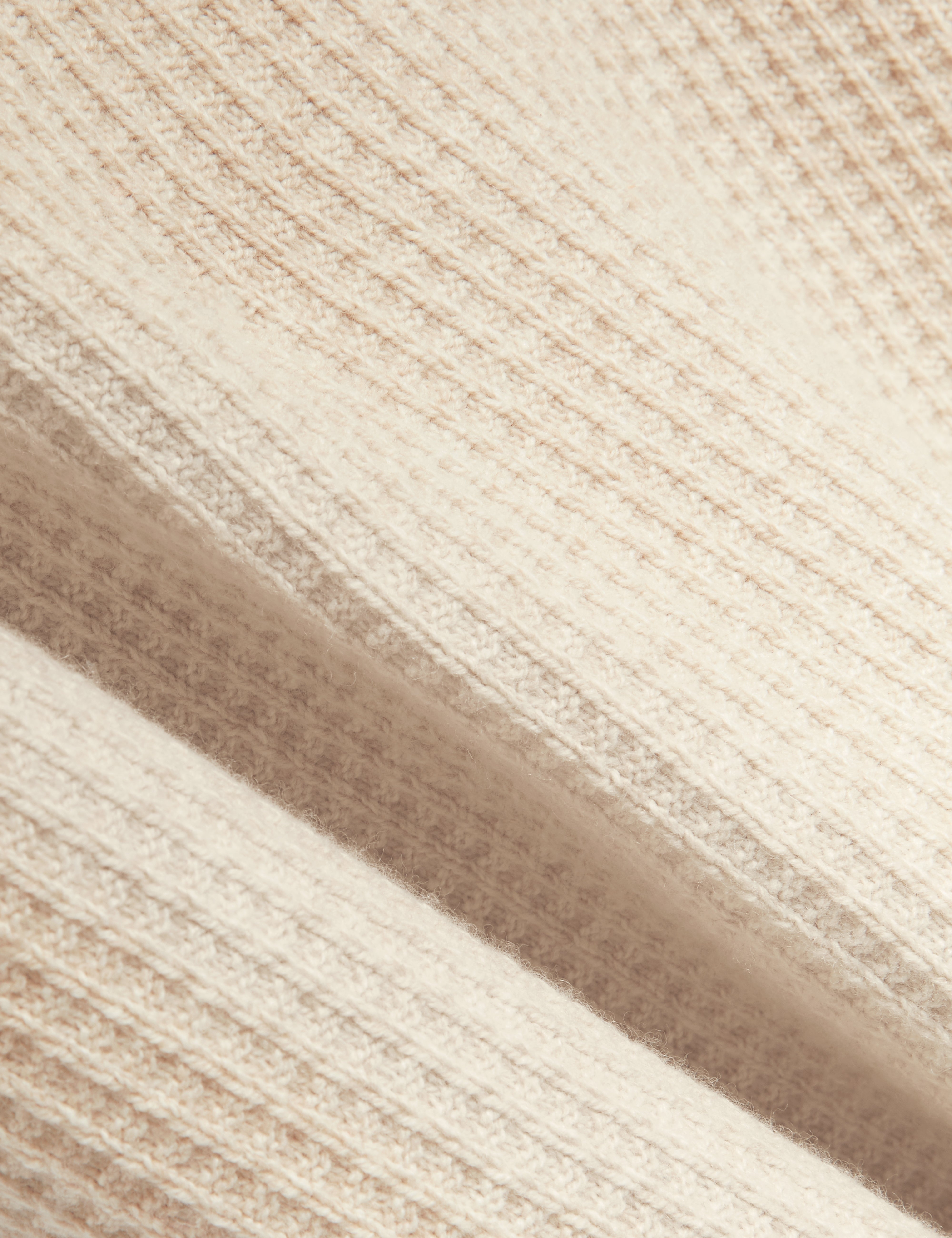 Caelum Short Sleeve Herringbone Placement Stitch Polo Natural