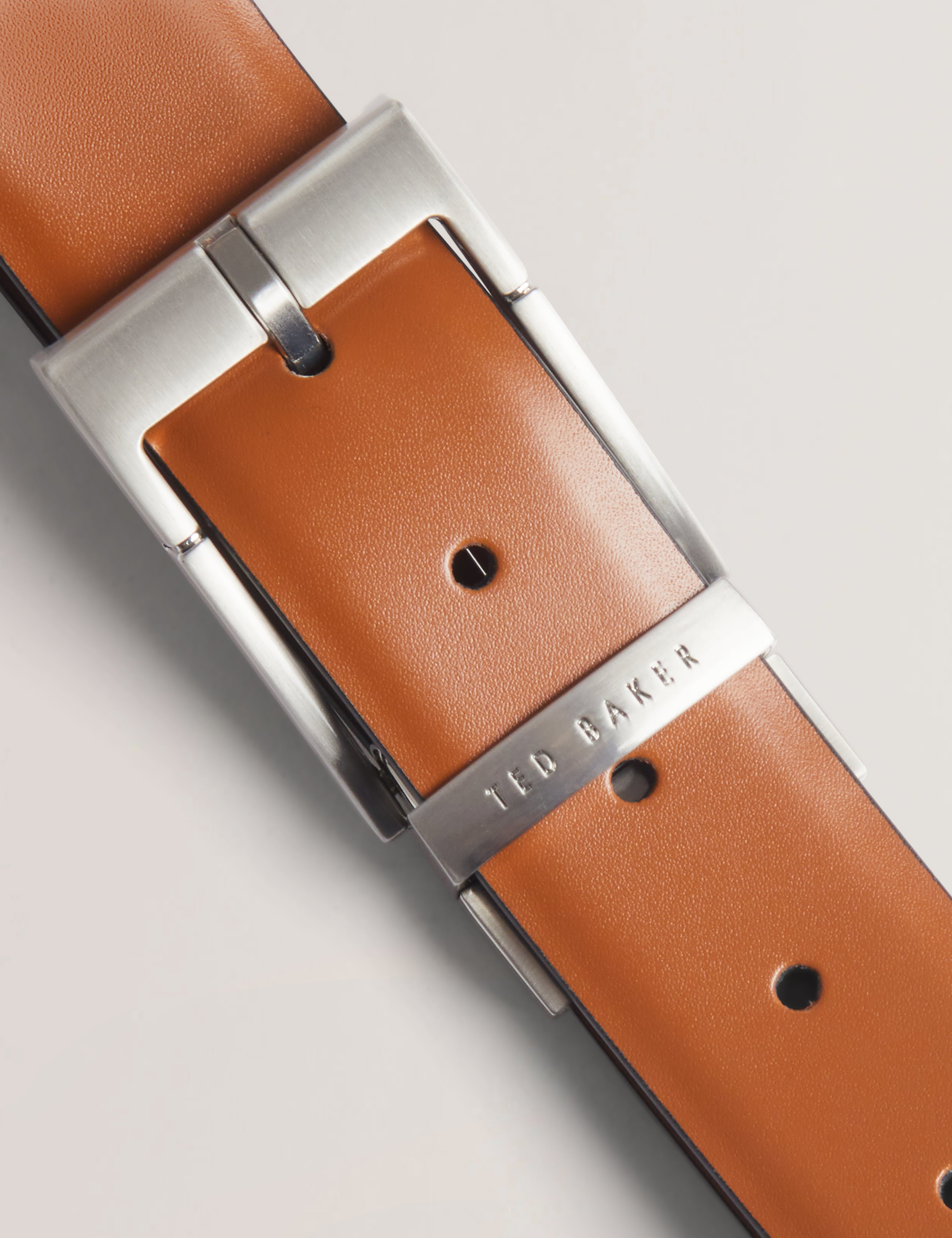 Connary Reversible Leather Belt Tan
