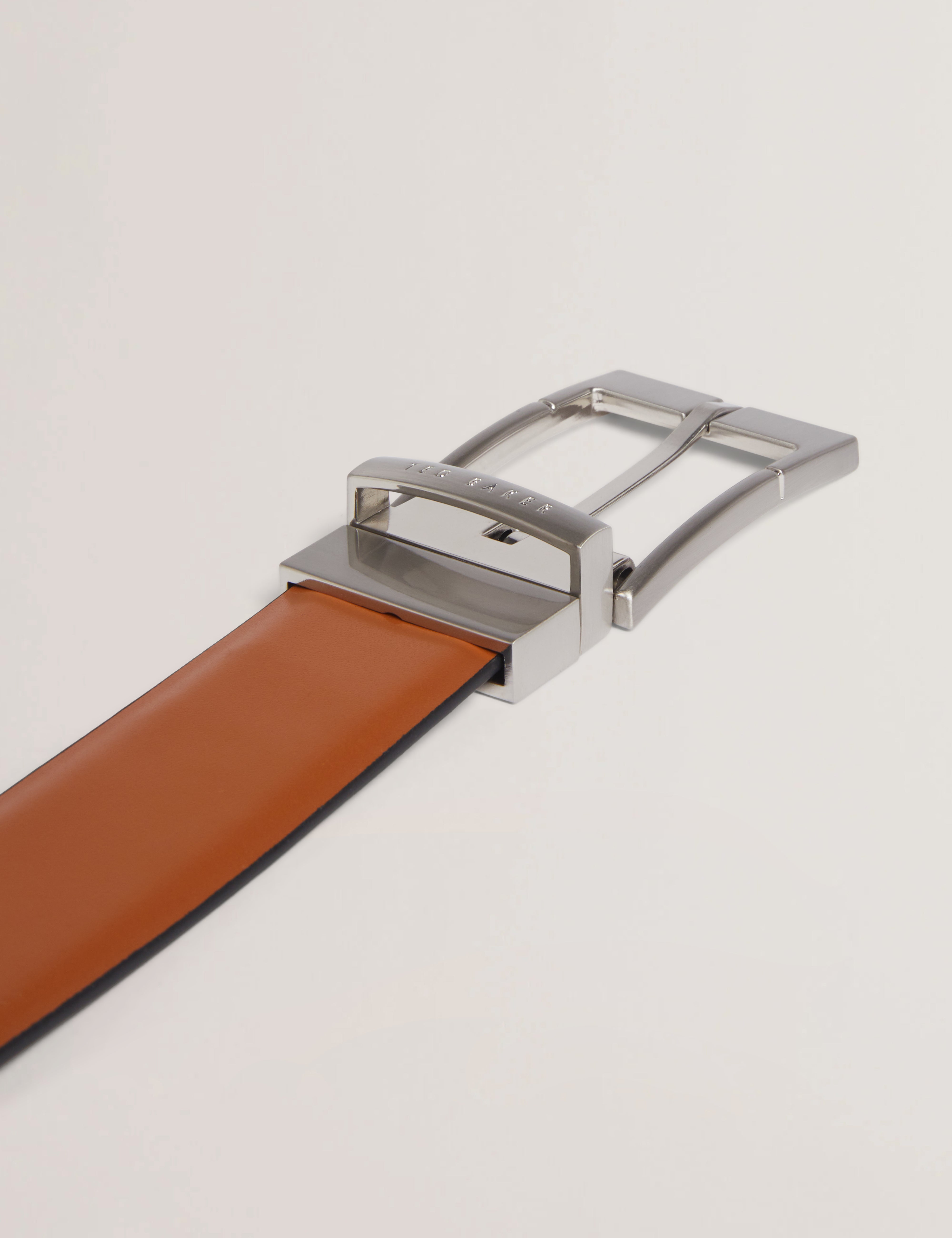 Connary Reversible Leather Belt Tan