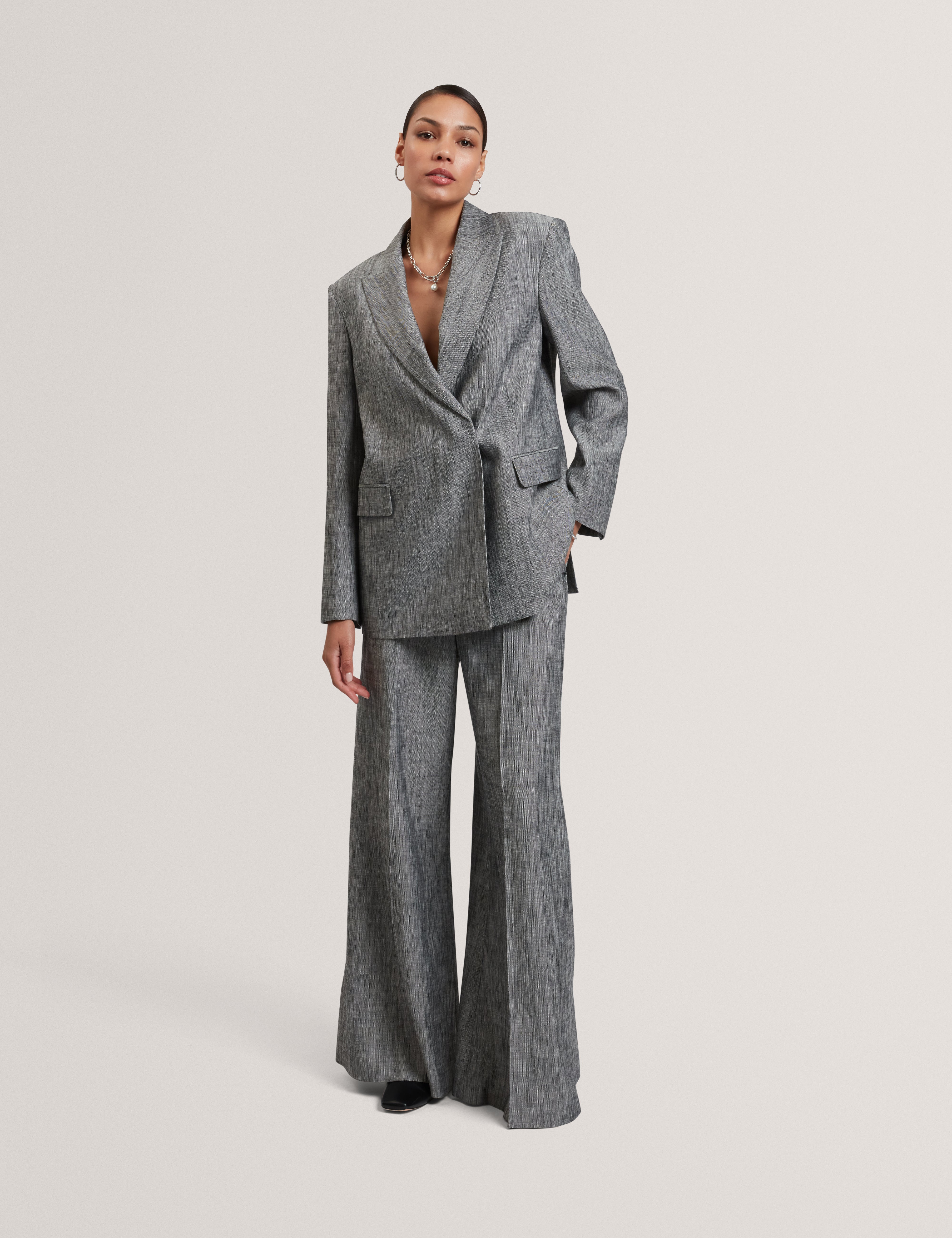 Peyaan Relaxed Longline Blazer Black