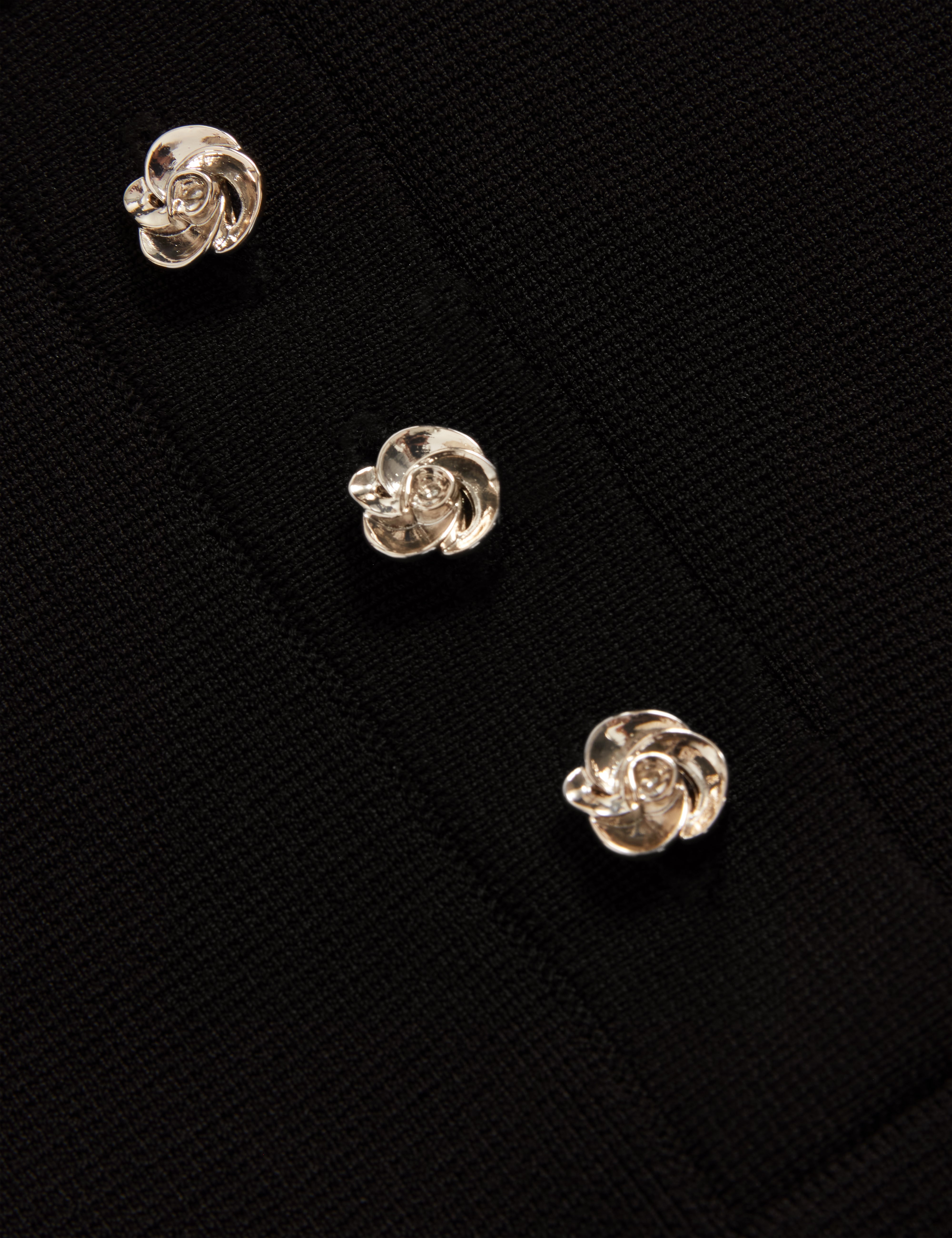 Rondaa Mini Short Sleeve Knitted Polo Dress Black