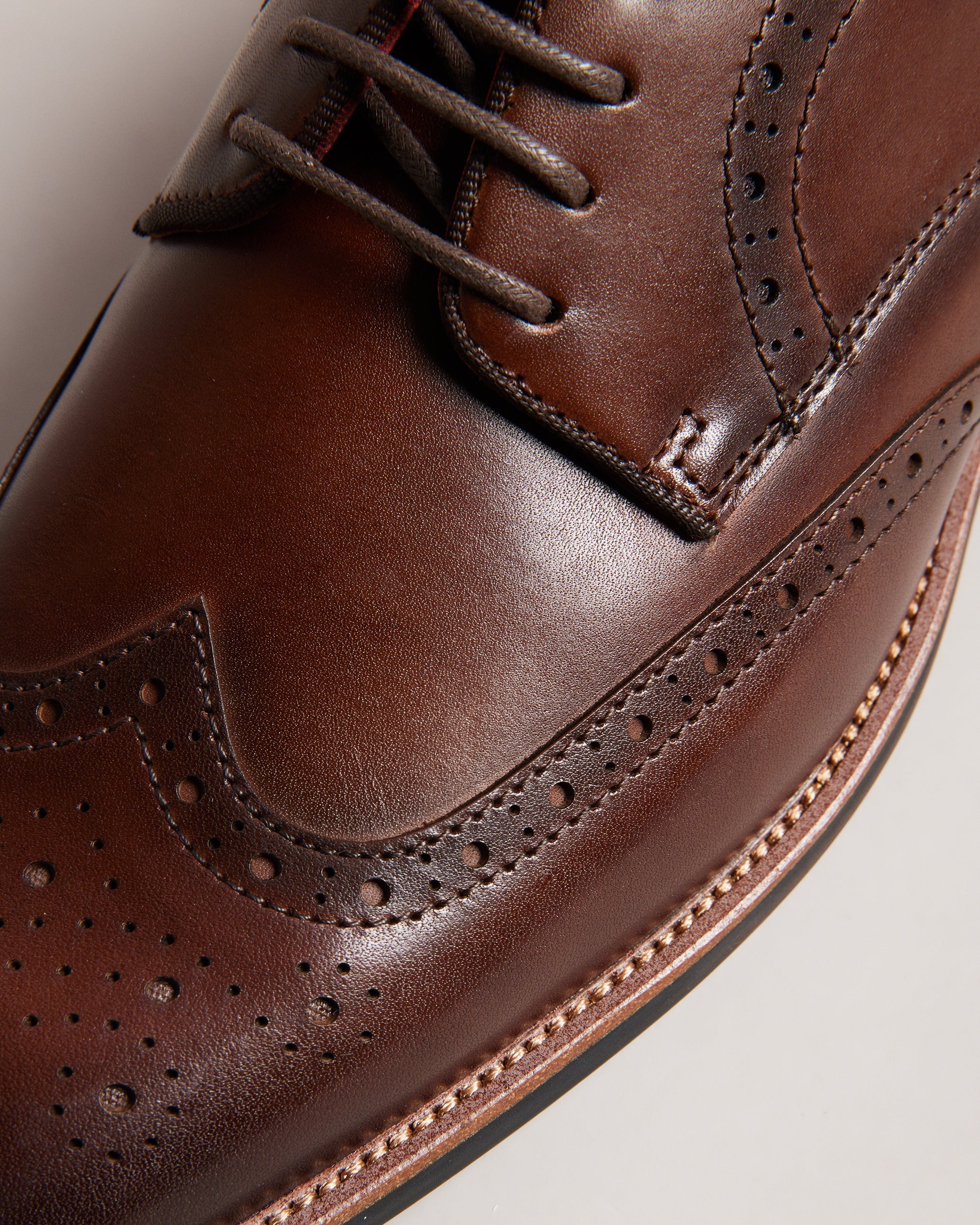 Markuse Brogue Derby Formal Shoe Brown