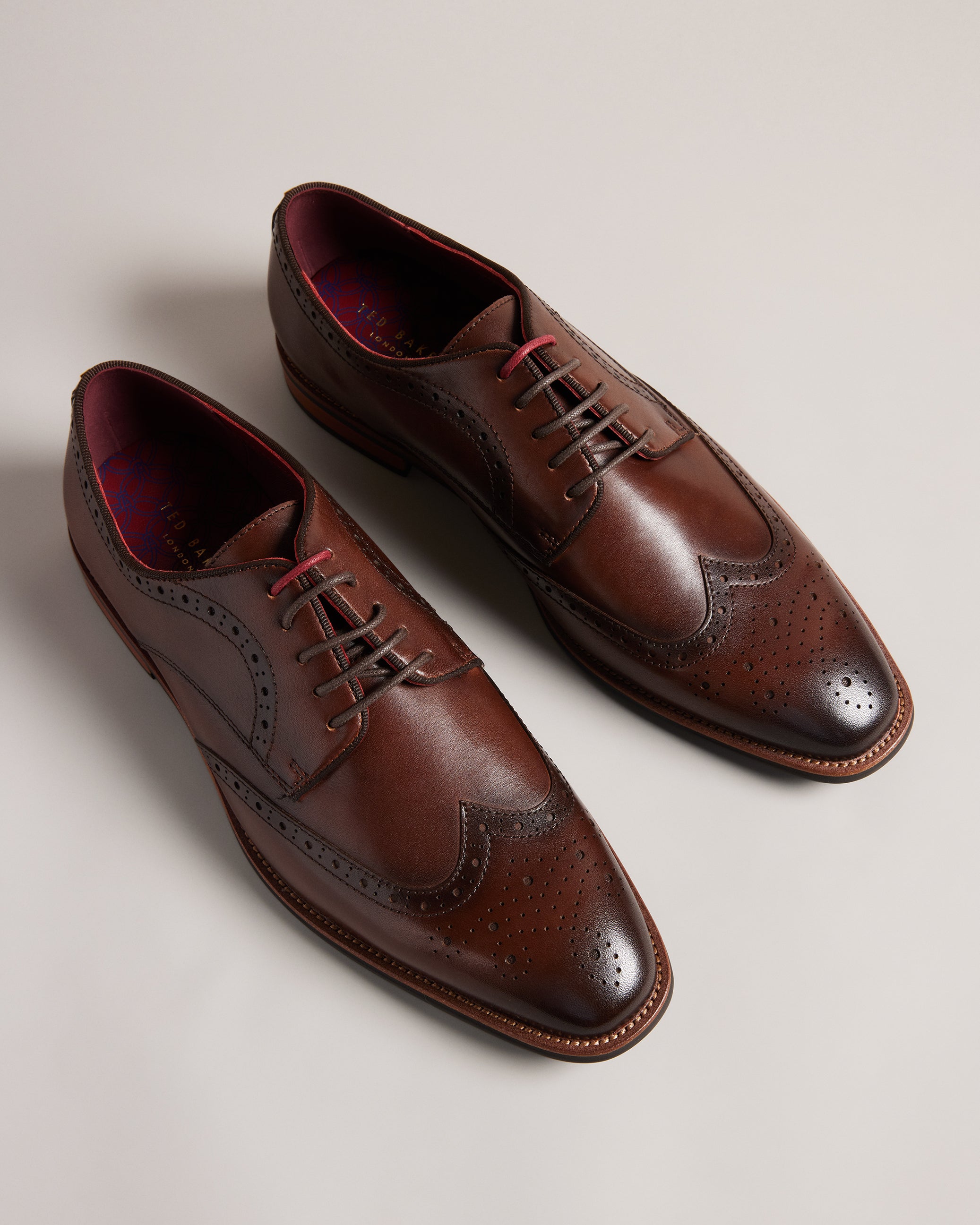 Markuse Brogue Derby Formal Shoe Brown