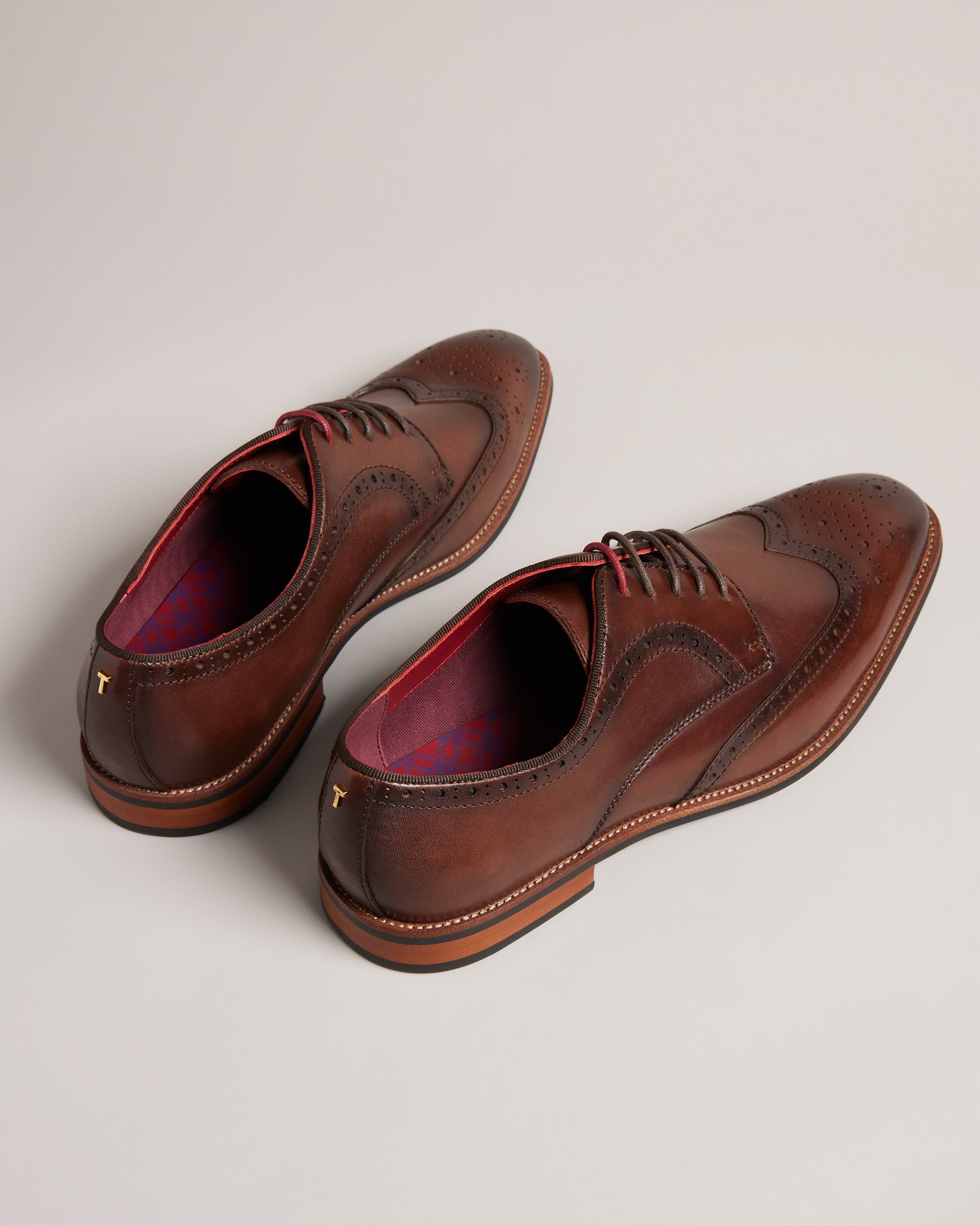 Markuse Brogue Derby Formal Shoe Brown