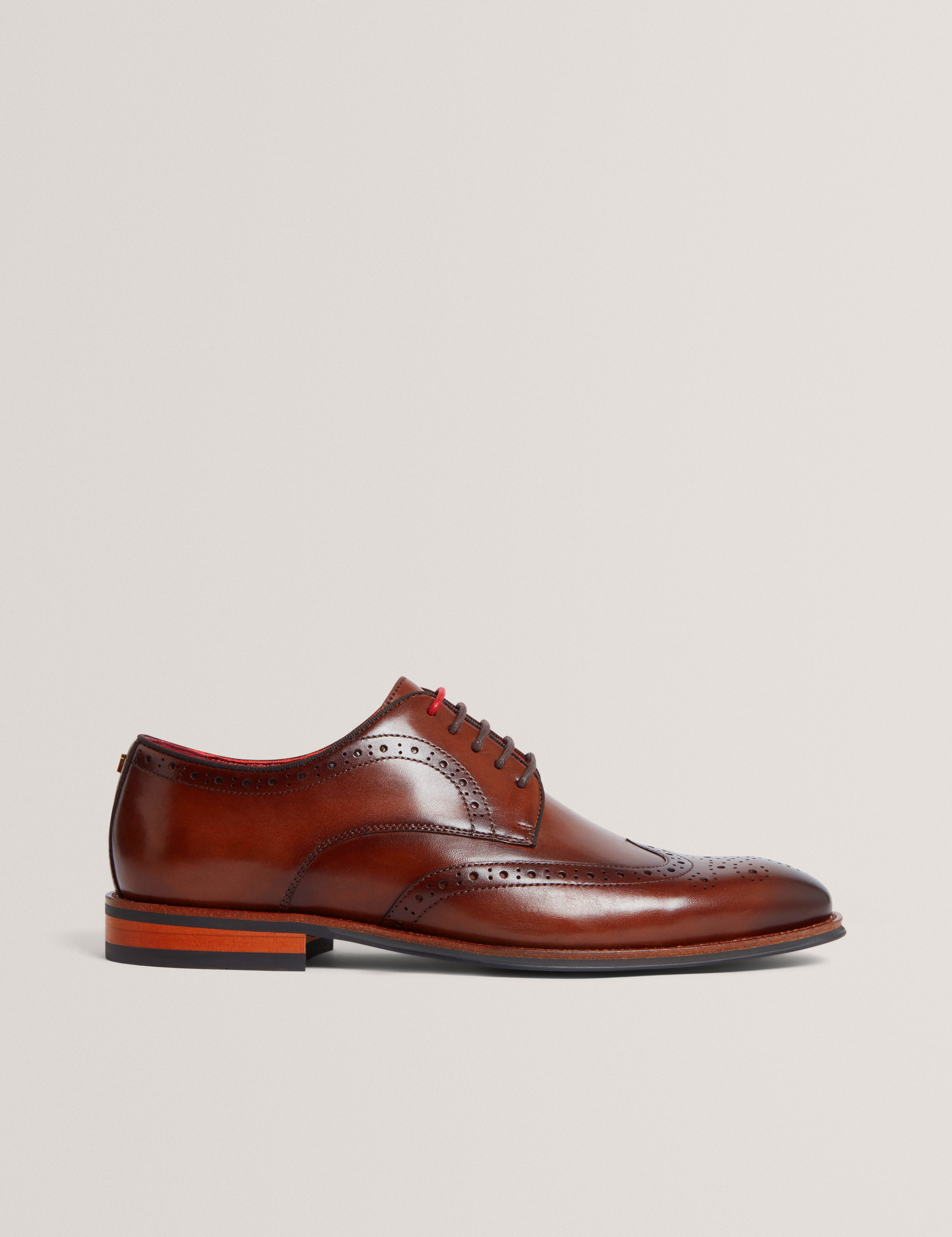 Markuse Brogue Derby Formal Shoe Tan