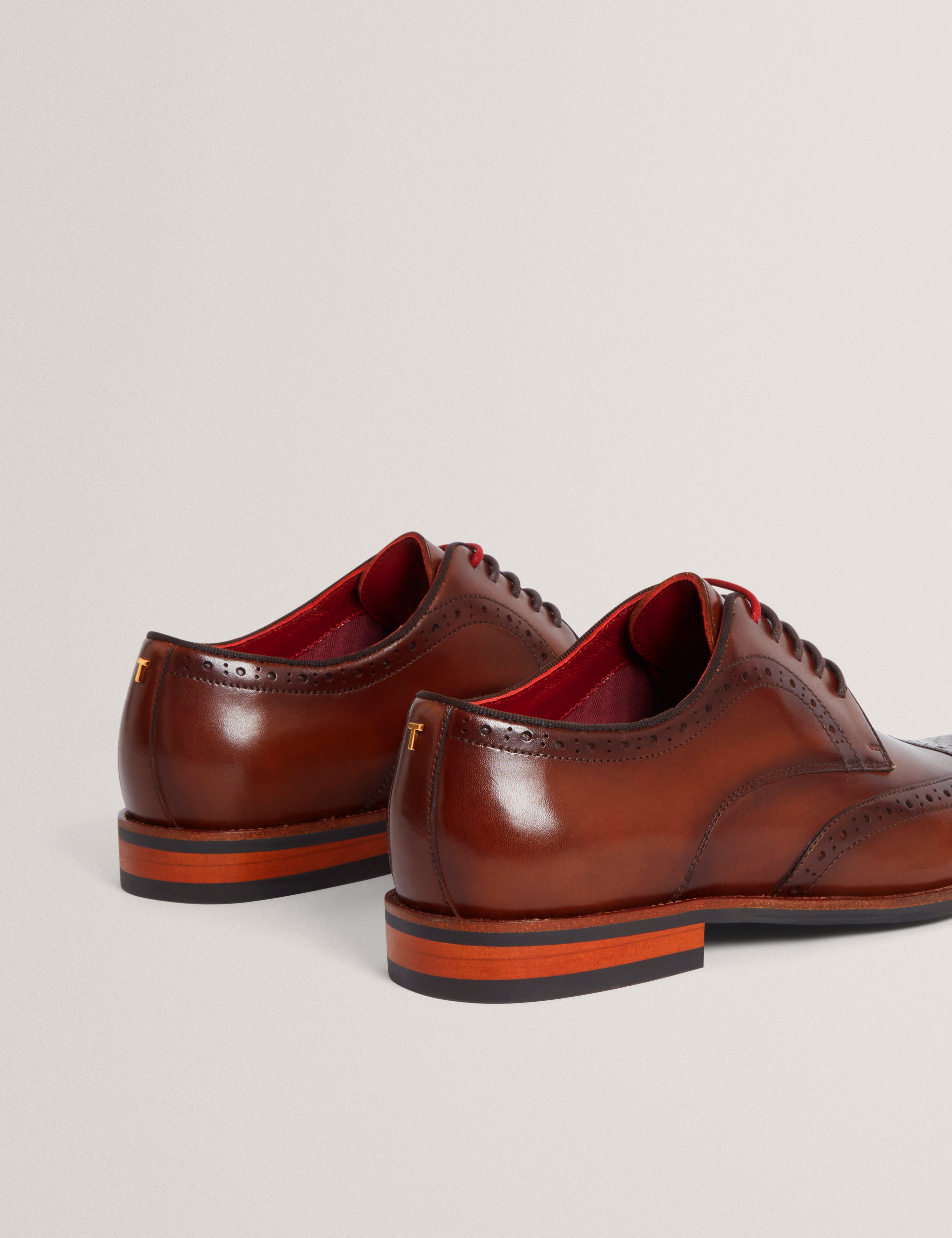 Markuse Brogue Derby Formal Shoe Tan