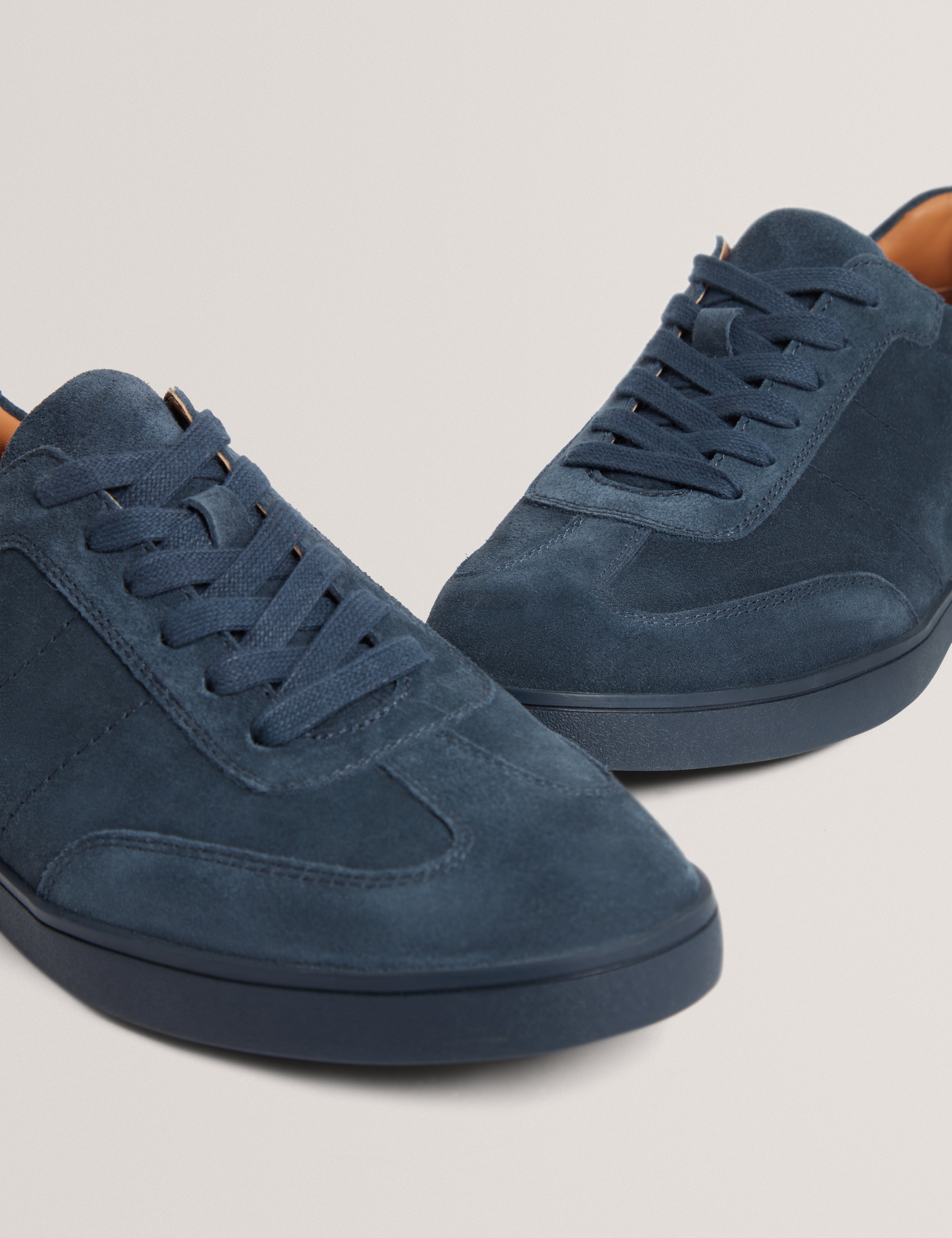 Doltons Suede Trainer Navy