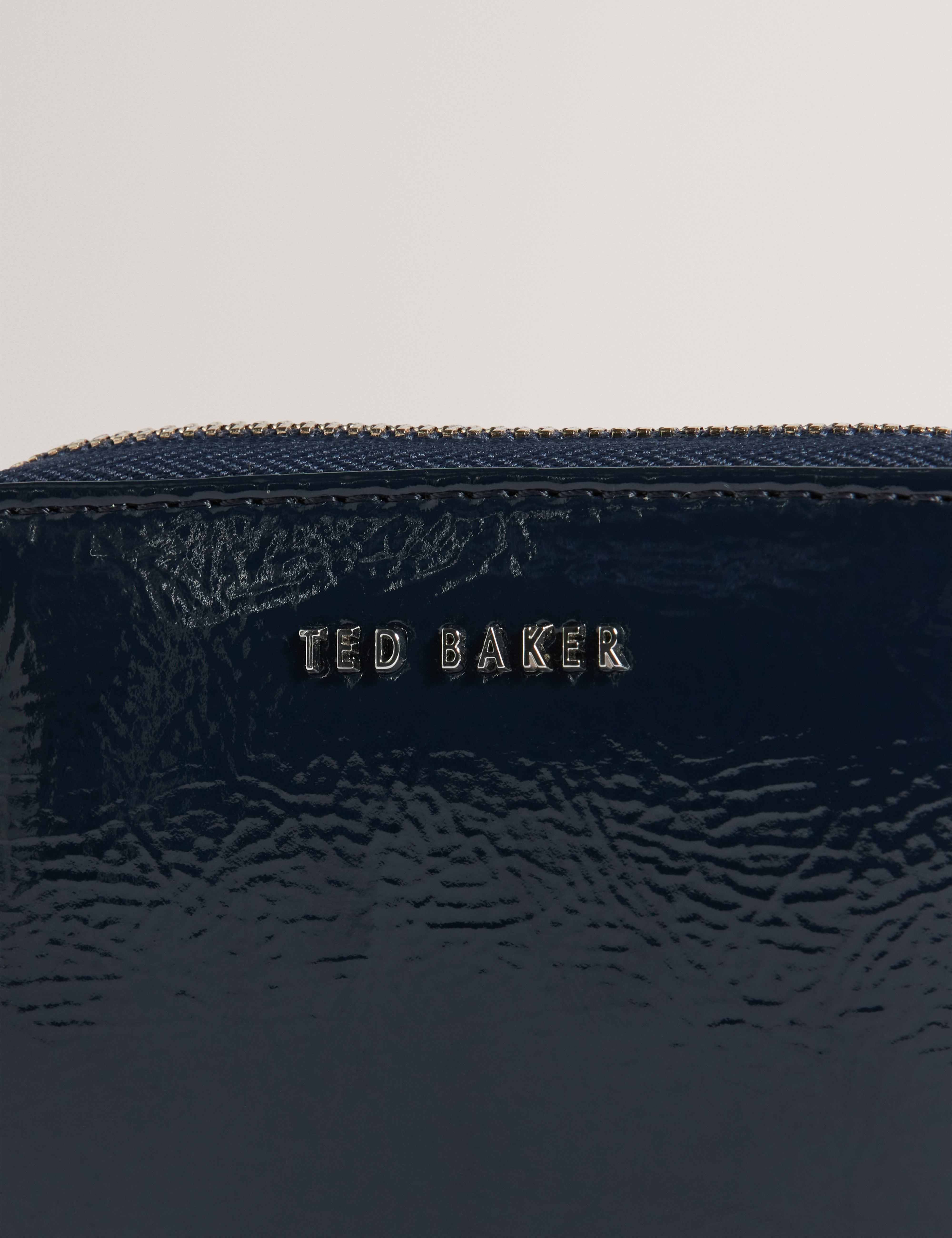 Cailee Small Crinkle Zip Around Purse Navy