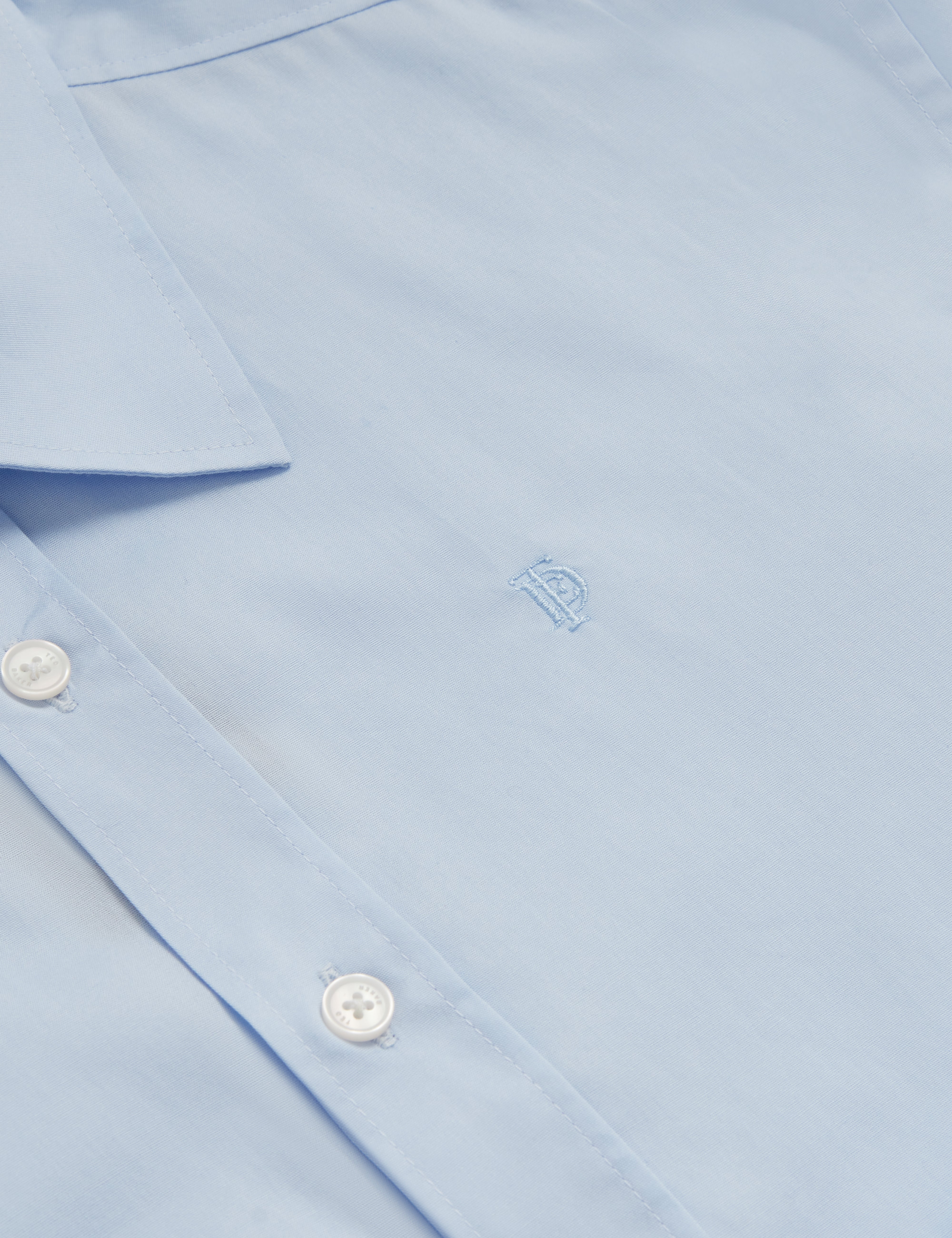 Cebu Long Sleeve Regular Fit Plain Cotton Shirt Lt-Blue