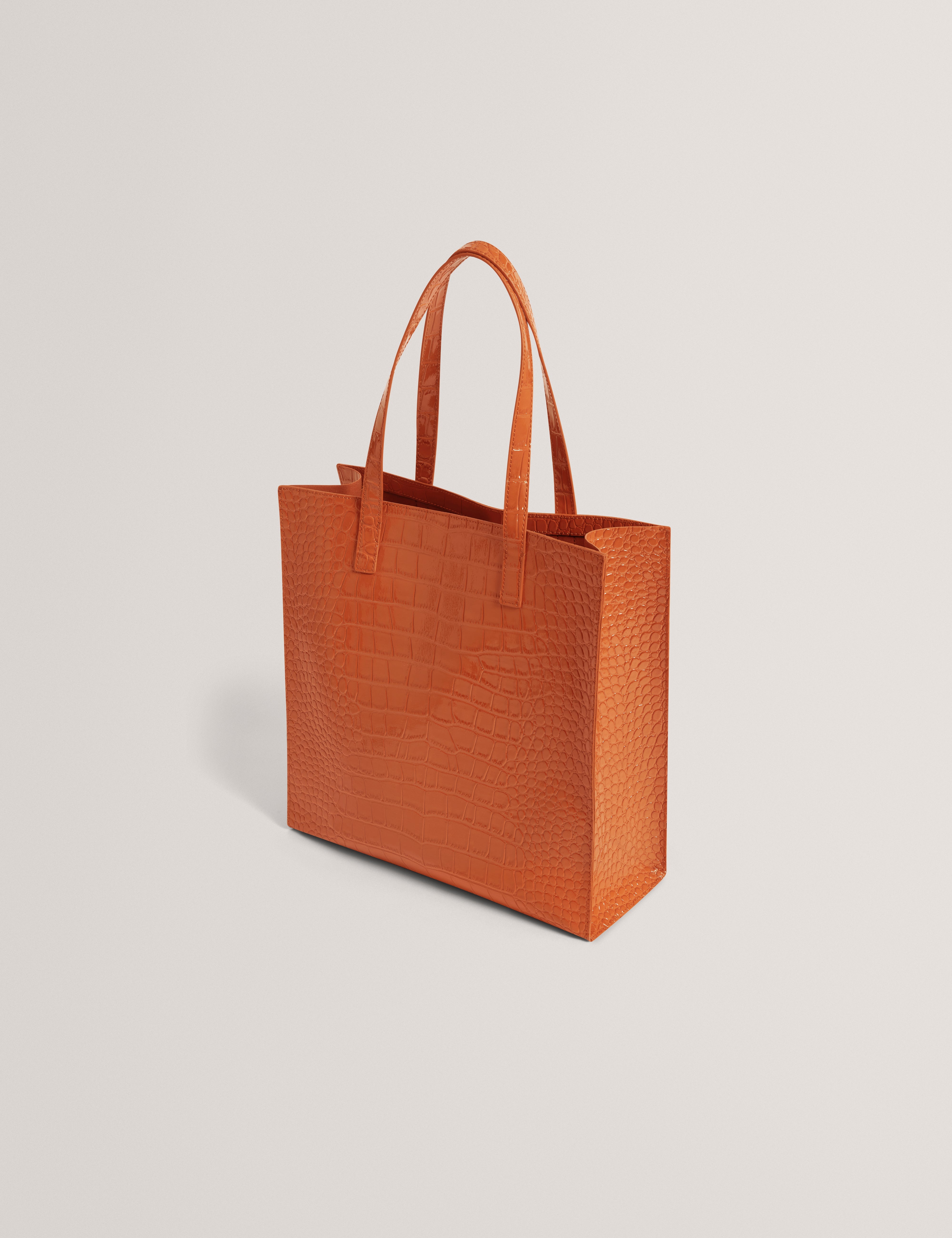 Wenella Croc Effect Large Icon Bag Tan