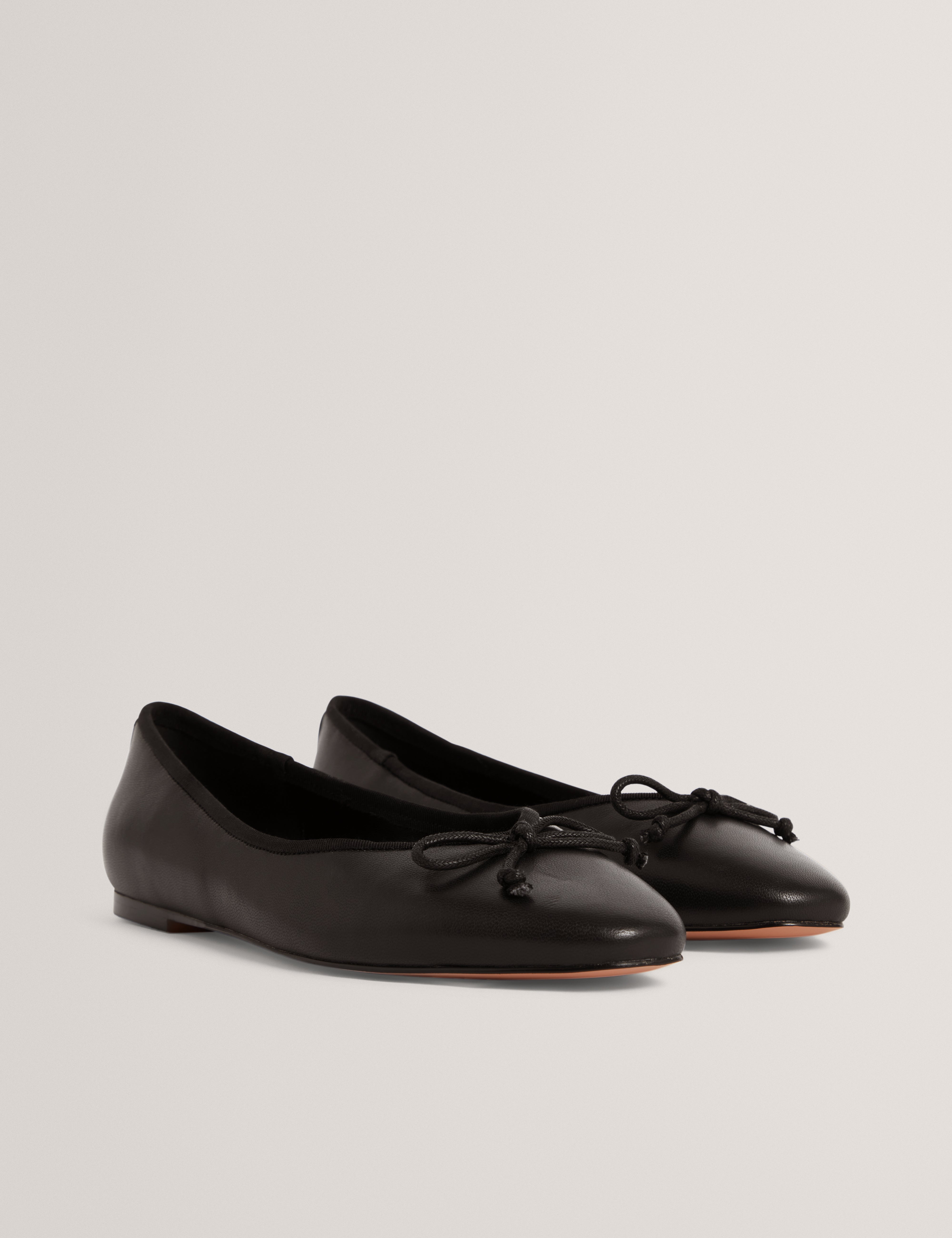 Balleri Leather Ballet Flat Black