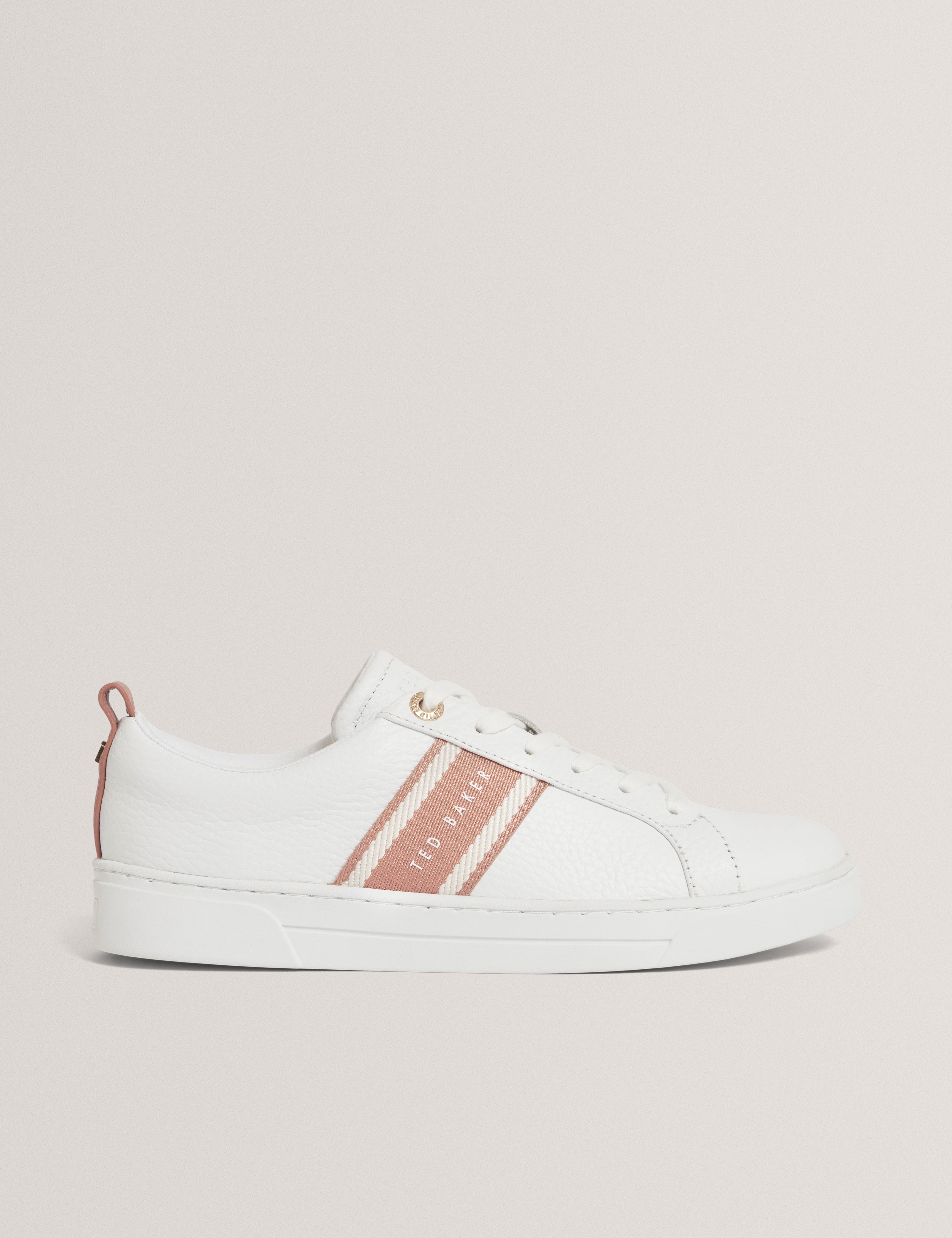 Bailly Webbing Detail Trainer White-Brwn