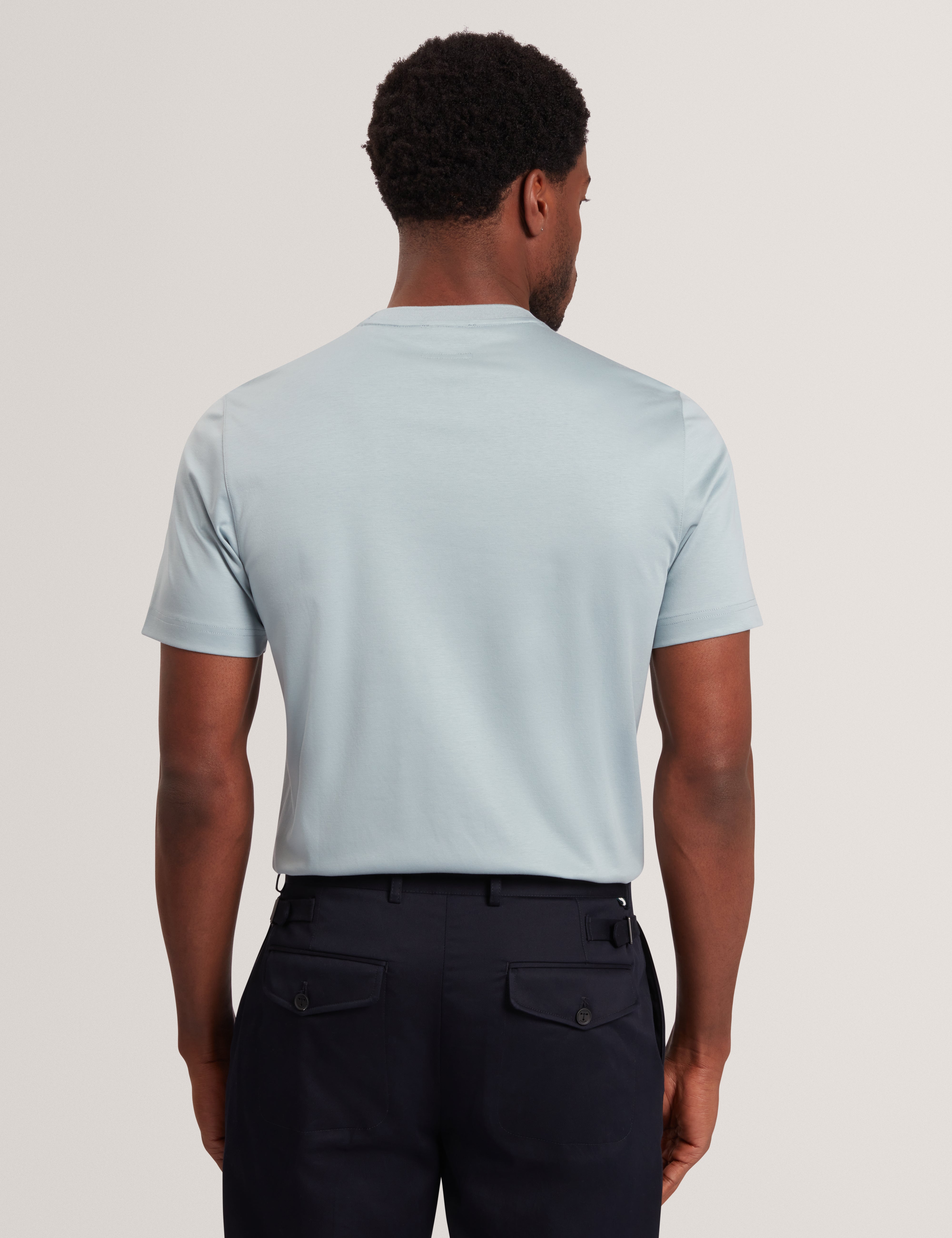 Konrrad Short Sleeve Regular Soft Touch T-Shirt Blue