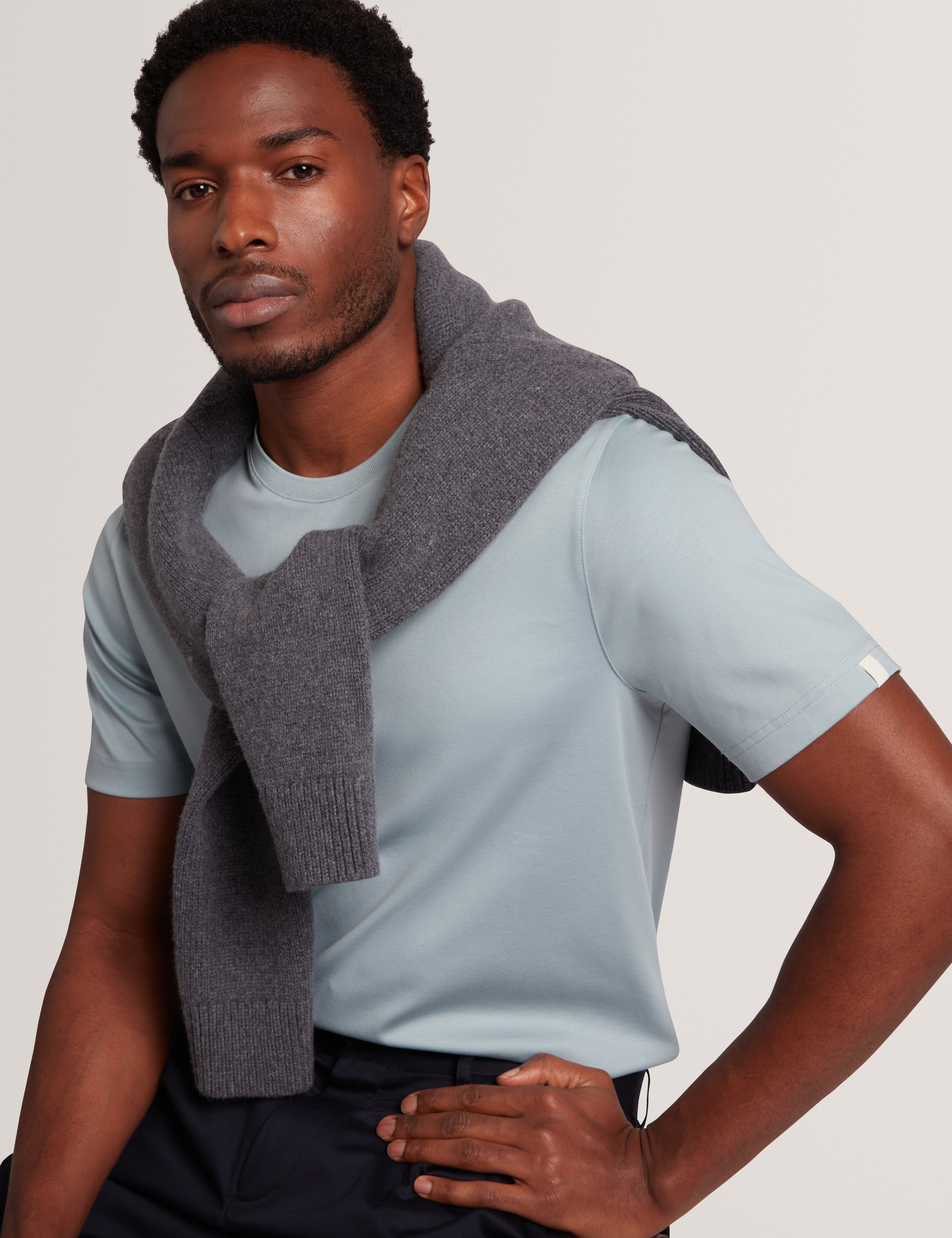 Konrrad Short Sleeve Regular Soft Touch T-Shirt Blue