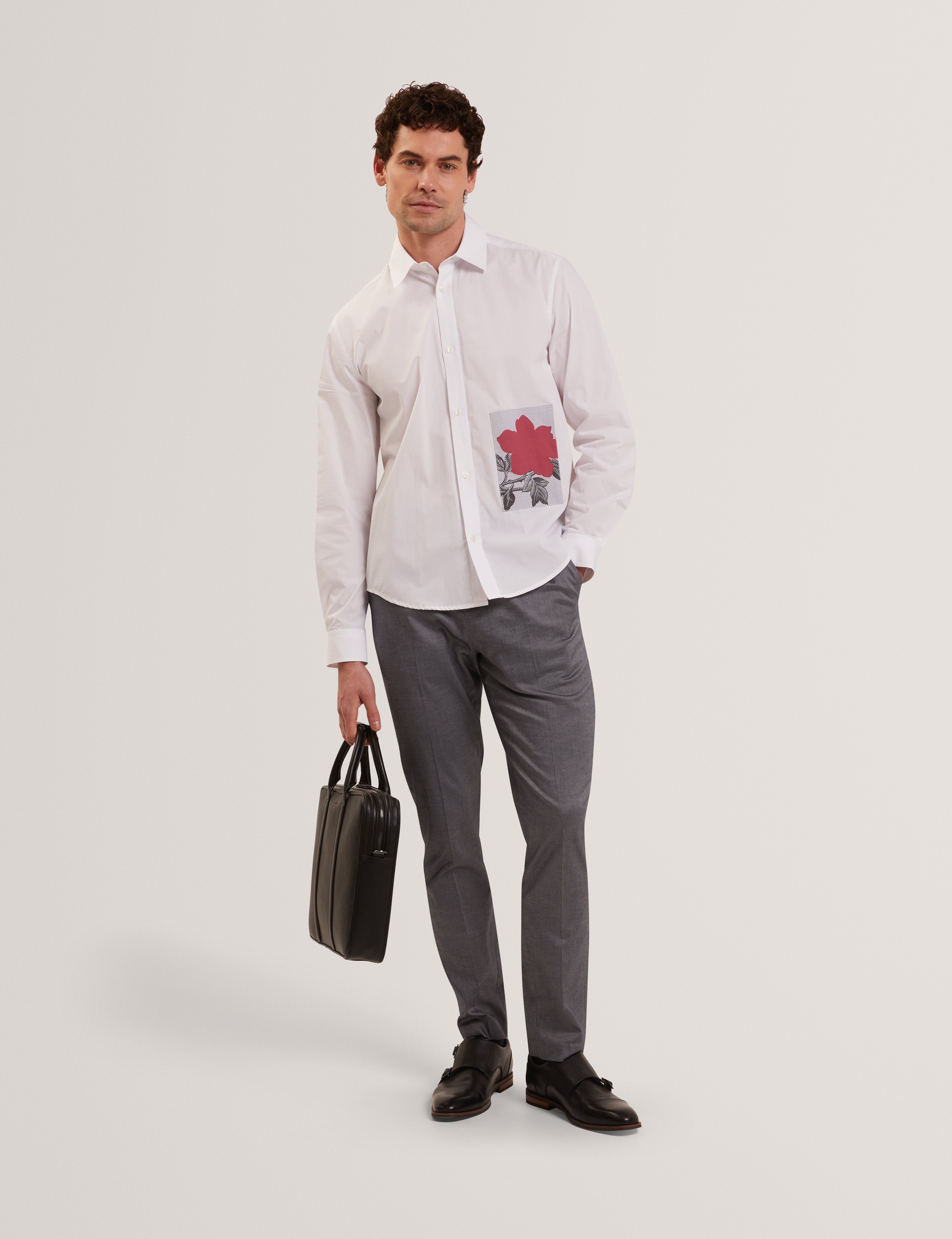 Sabaton Slim Cotton Plain Trouser Navy