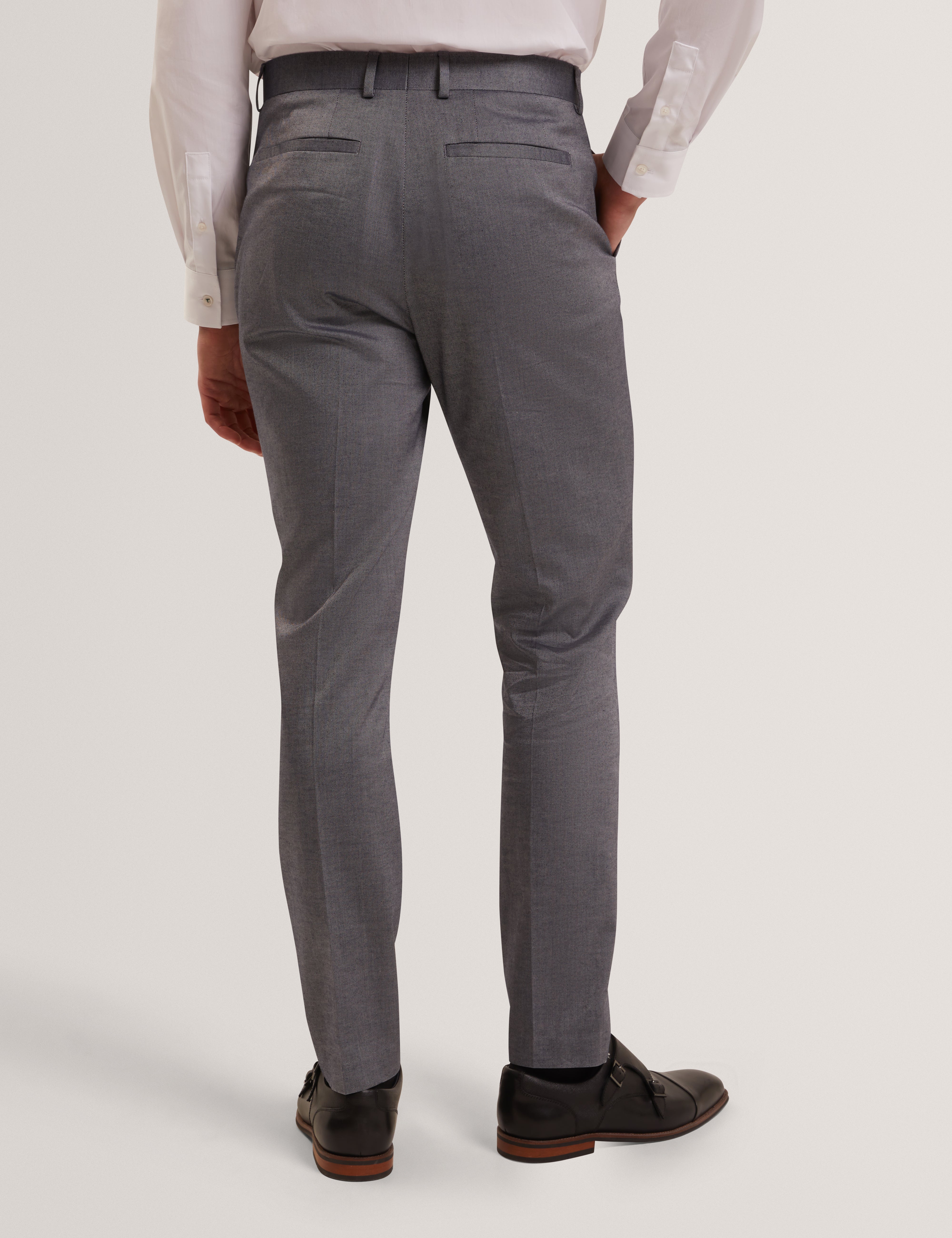 Sabaton Slim Cotton Plain Trouser Navy