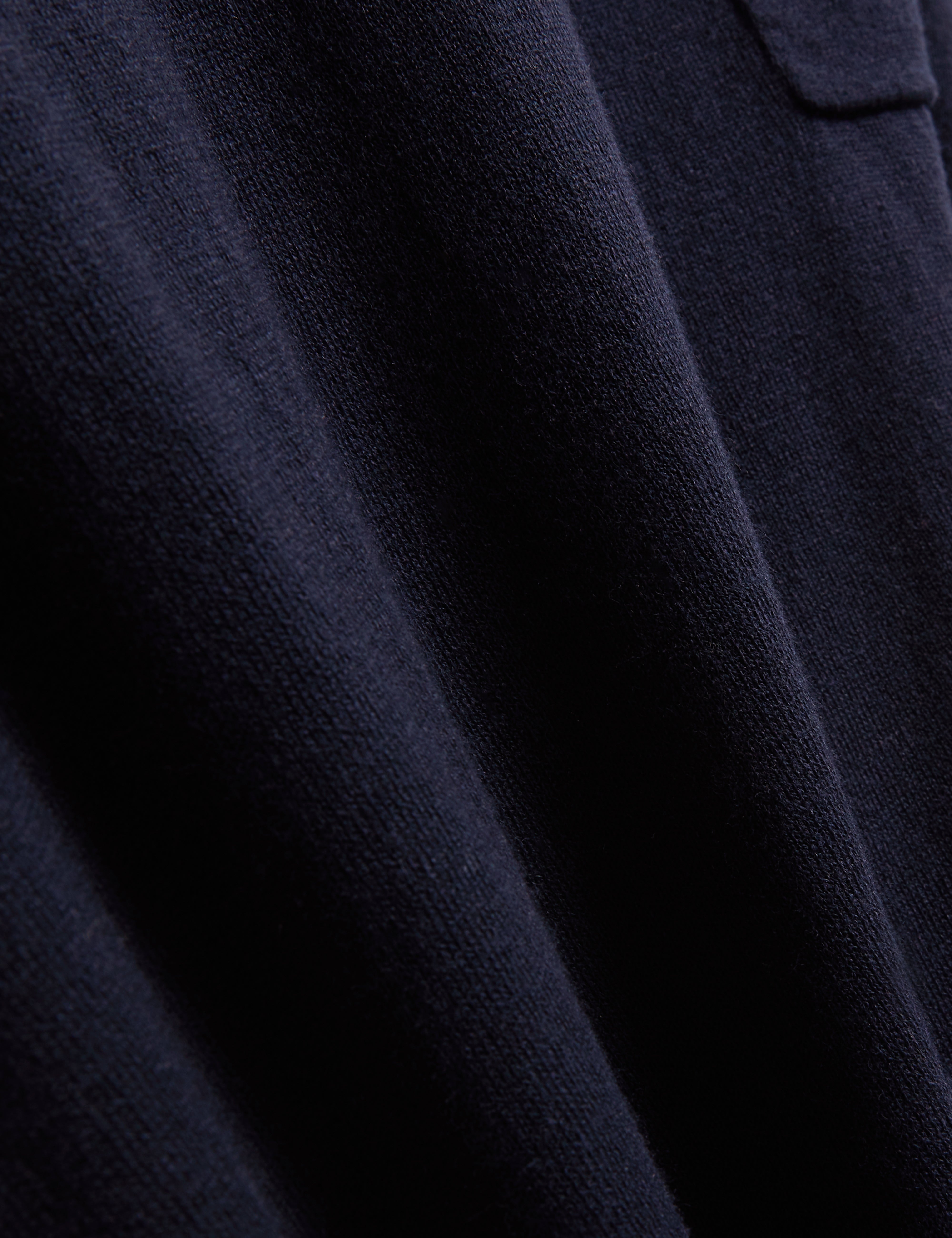 Melop Short Sleeve Linen Blend T-Shirt Navy