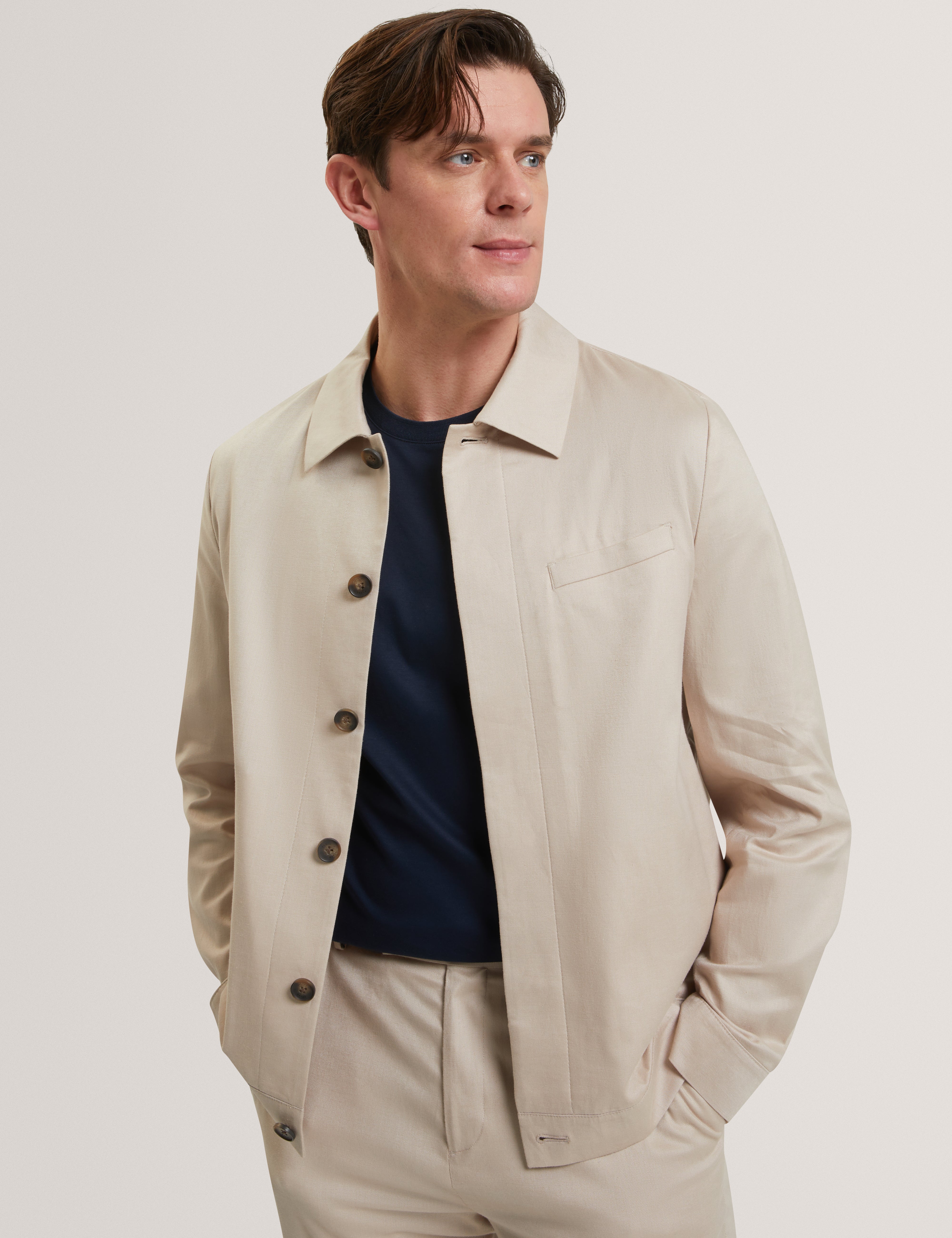 Rubinoj Cotton Tencel Smart Harrington Taupe
