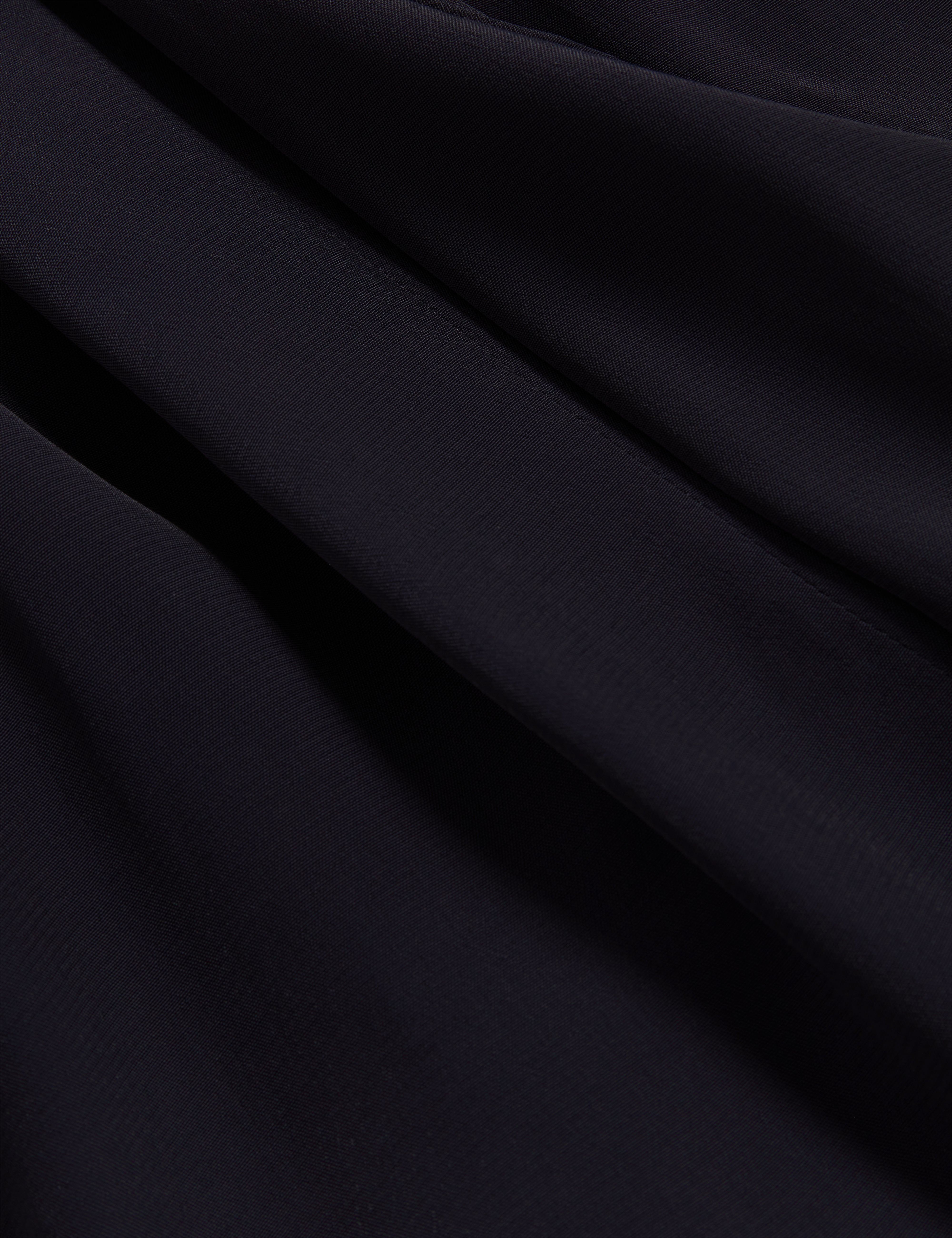 Rhaeaa Tie Detail Midi Shirt Dress Navy