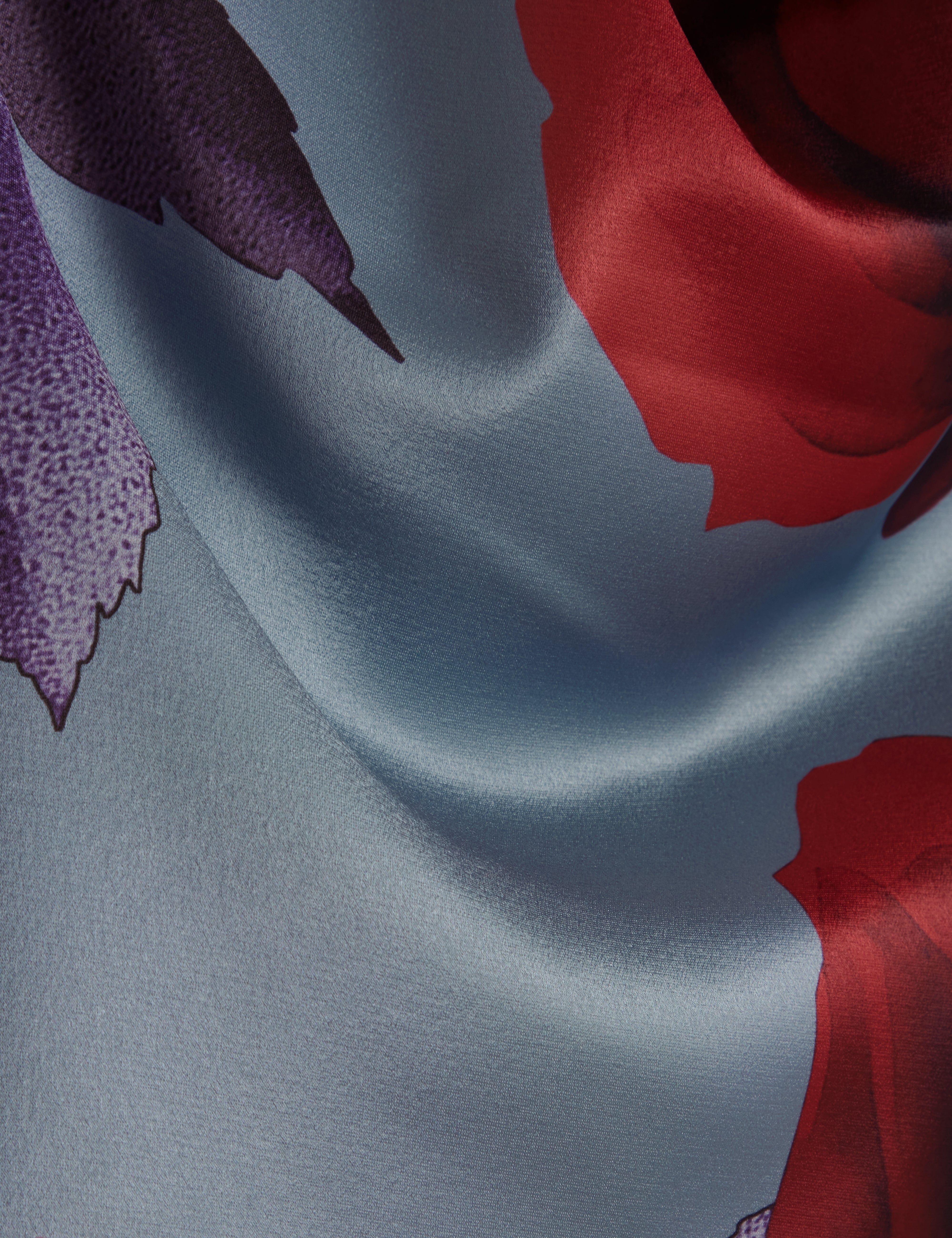 Harplyn Print Sleeveless Drape Neck Top Lt-Blue