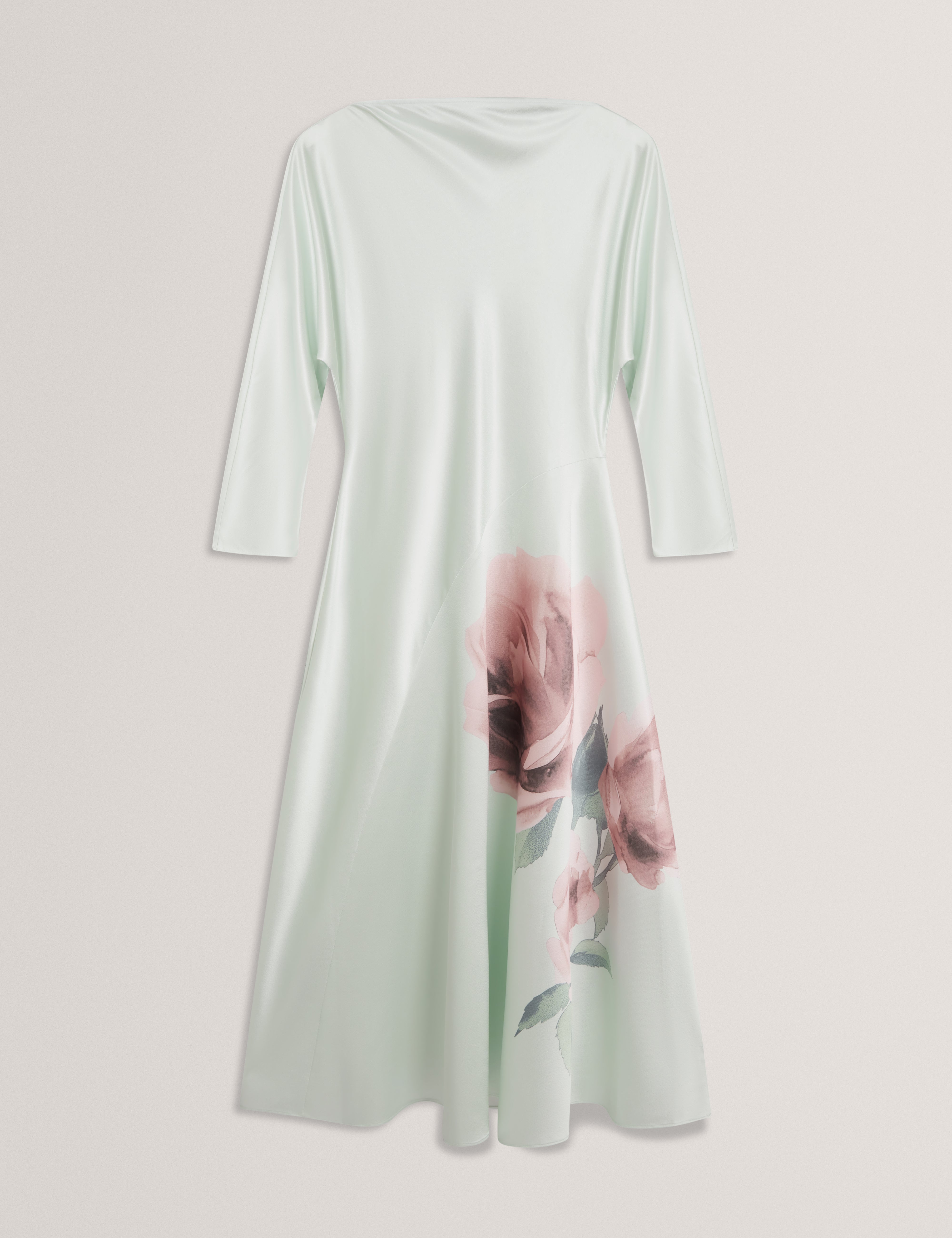 Raimi Curve Seam Detail Maxi Dress Pl-Green