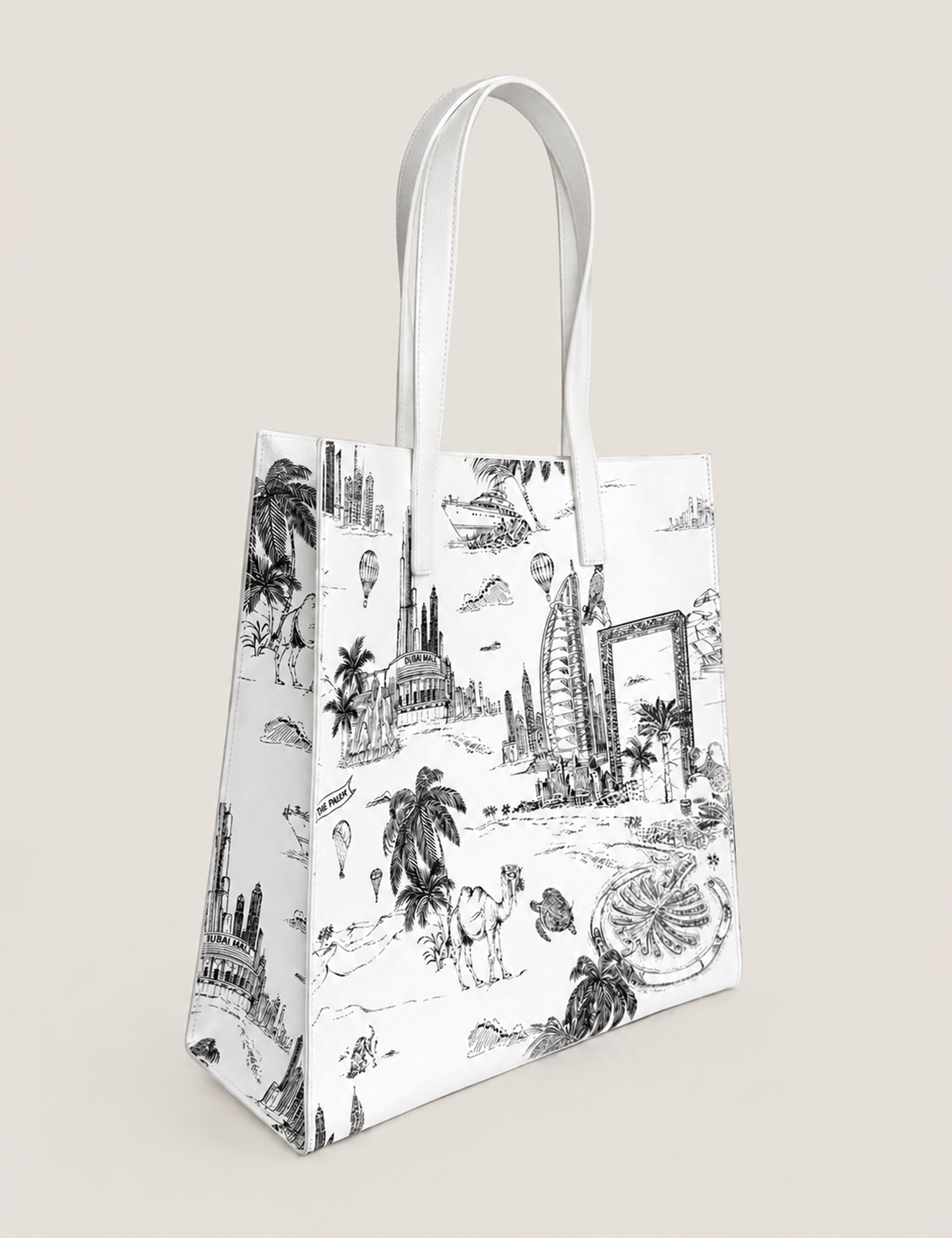 ZOILAAH Dubai Exclusive Large Icon Bag Ivory