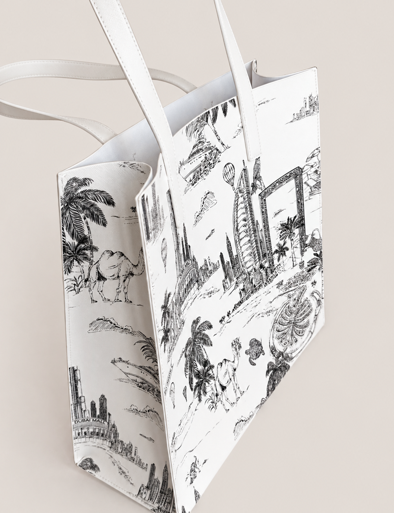 ZOILAAH Dubai Exclusive Large Icon Bag Ivory