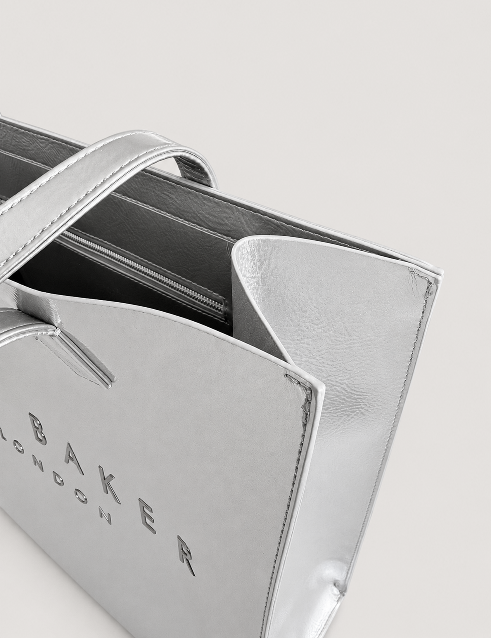 Crininf Crinkle Small Icon Bag Silver-Col