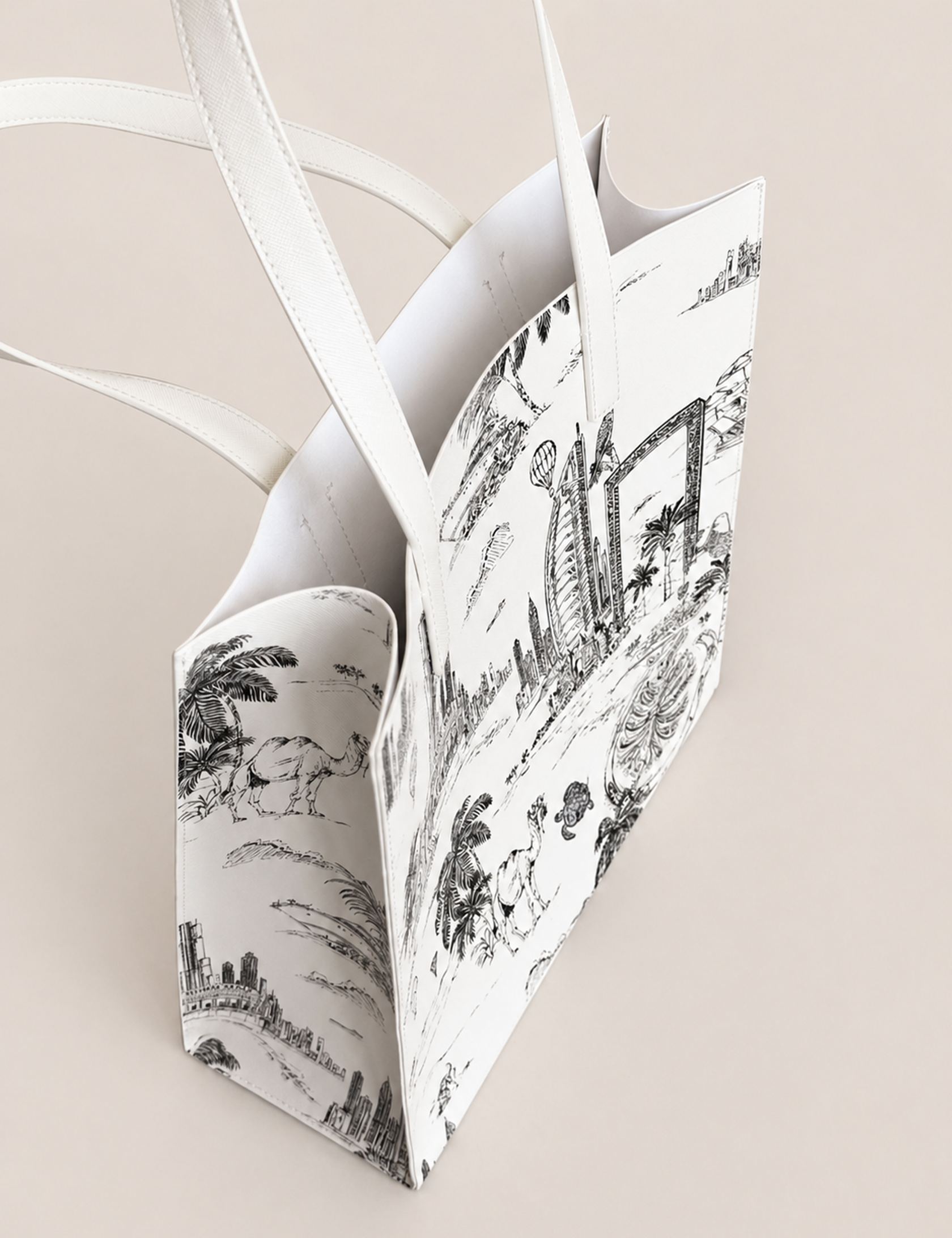 ZOILAAH Dubai Exclusive Large Icon Bag Ivory