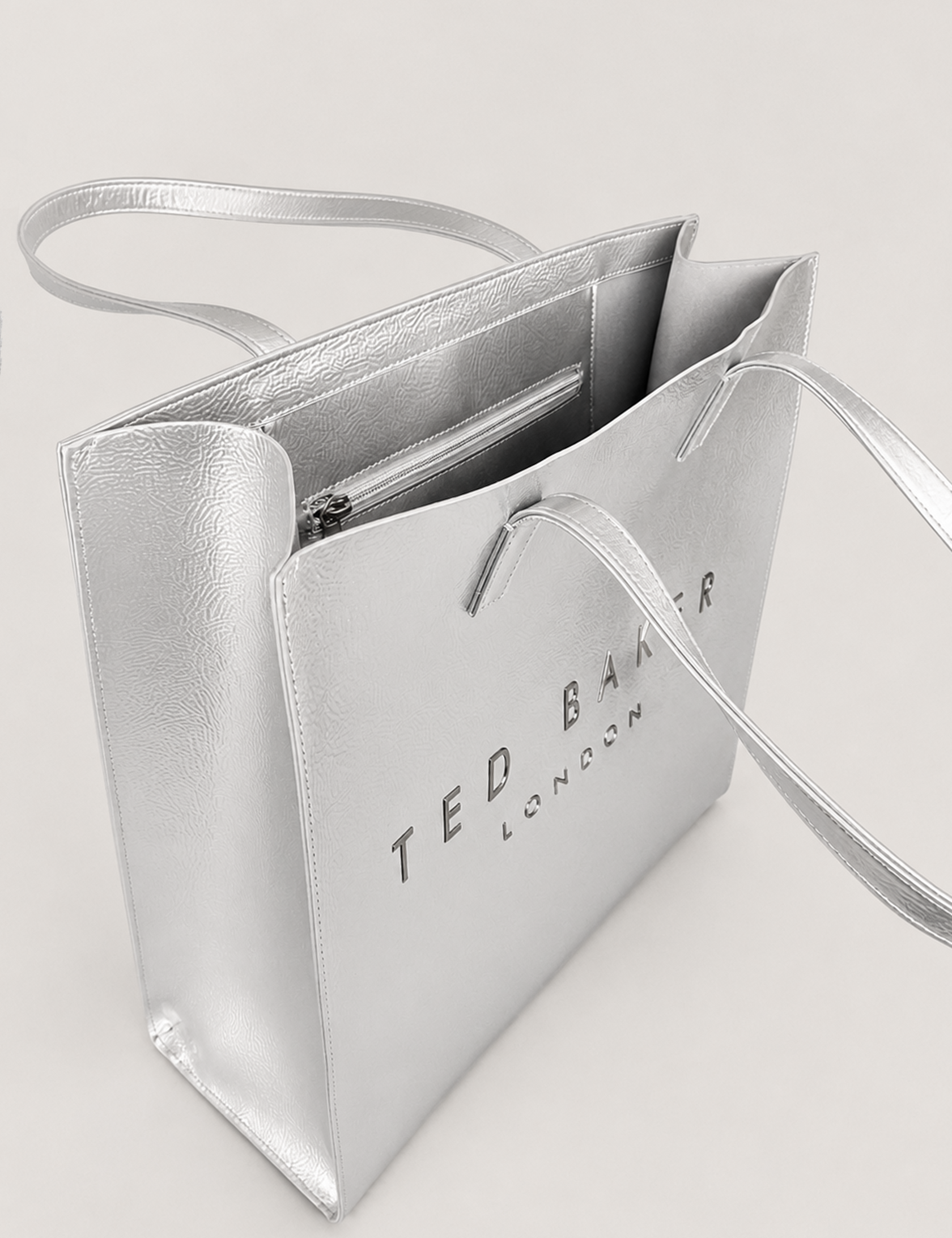 Crininf Crinkle Small Icon Bag Silver-Col