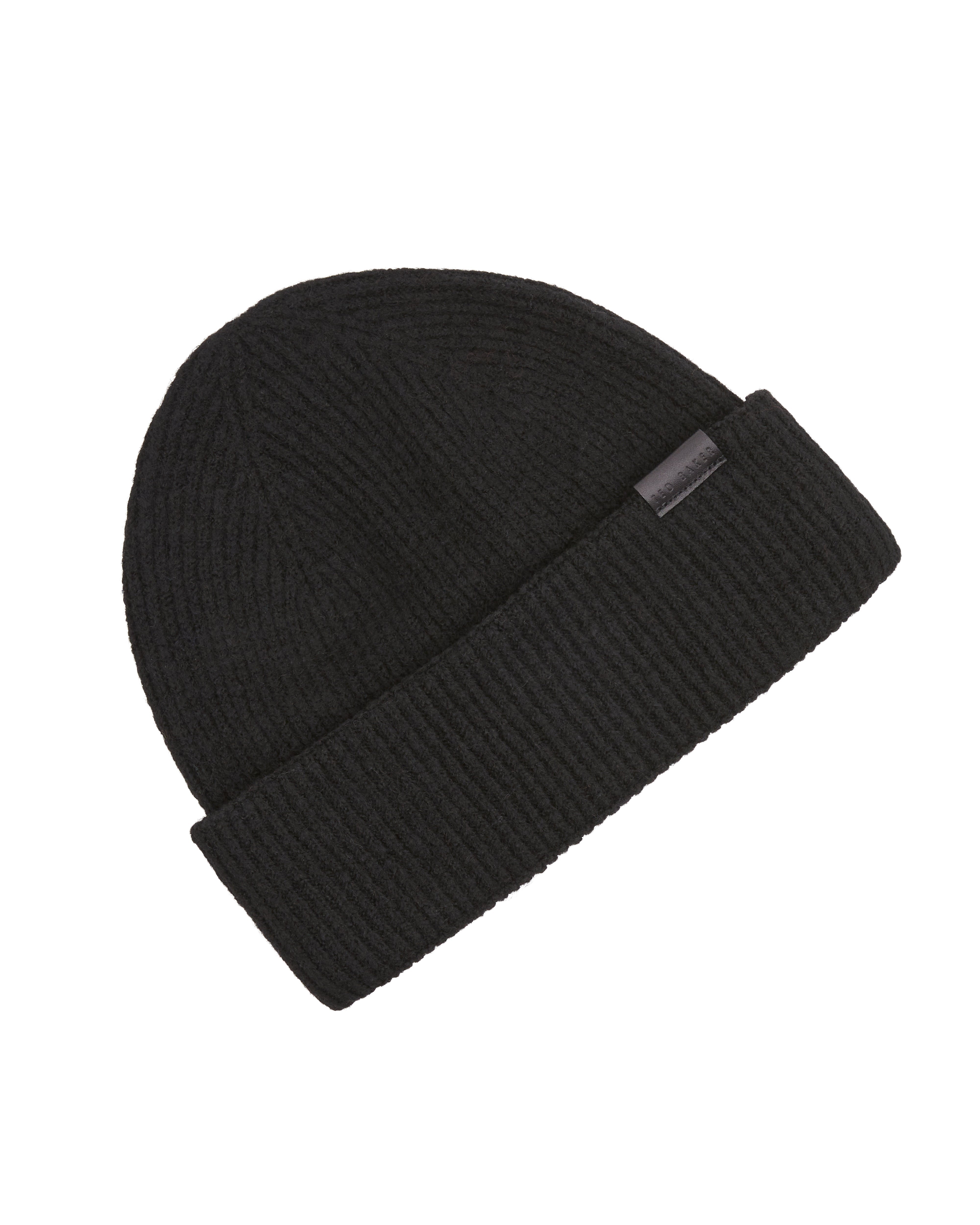 Alliiys Ribbed Hat And Scarf Gift Set Black