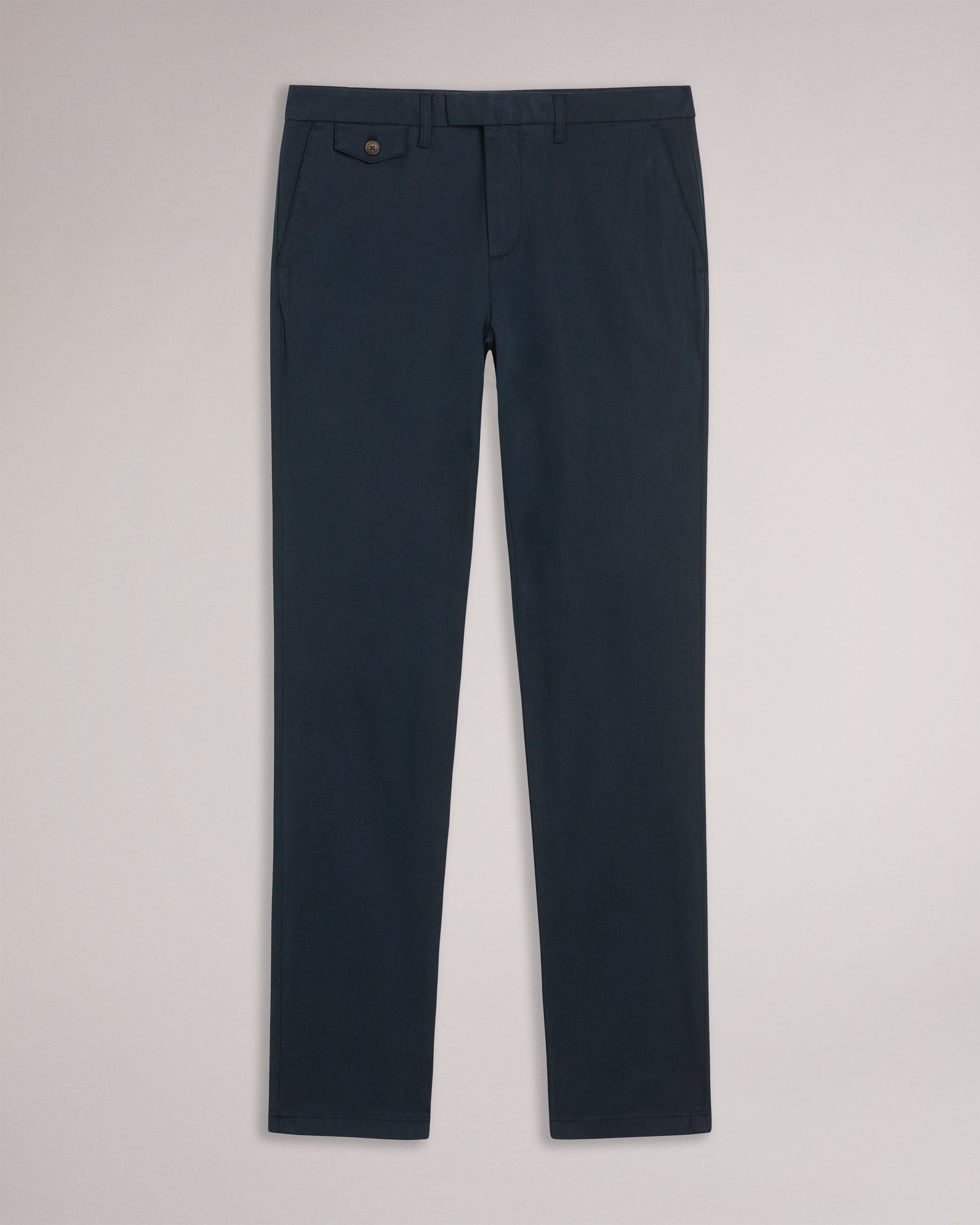 Haydae Slim Fit Textured Chino Trouser Navy