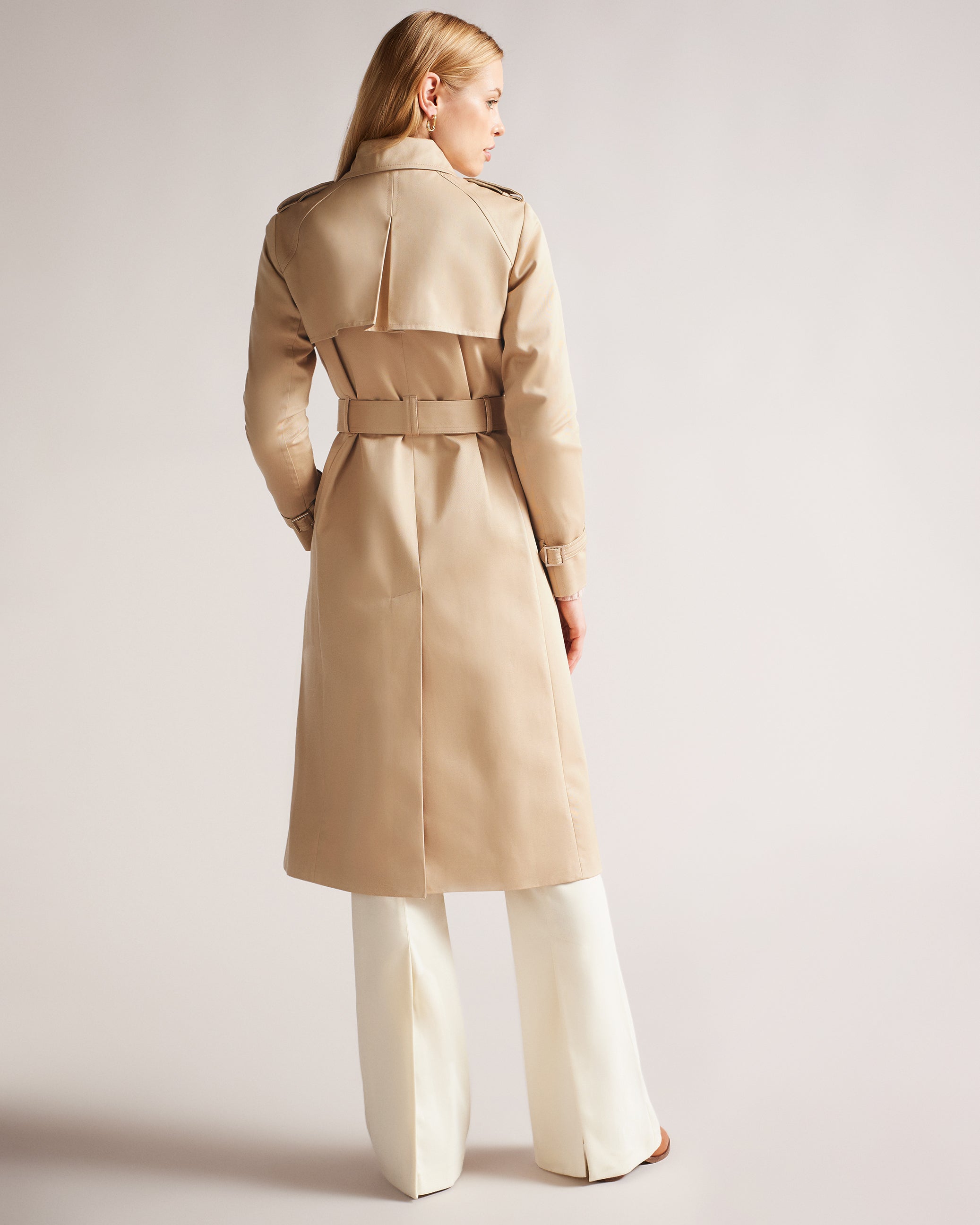 Robbii Showerproof Trench Coat Natural