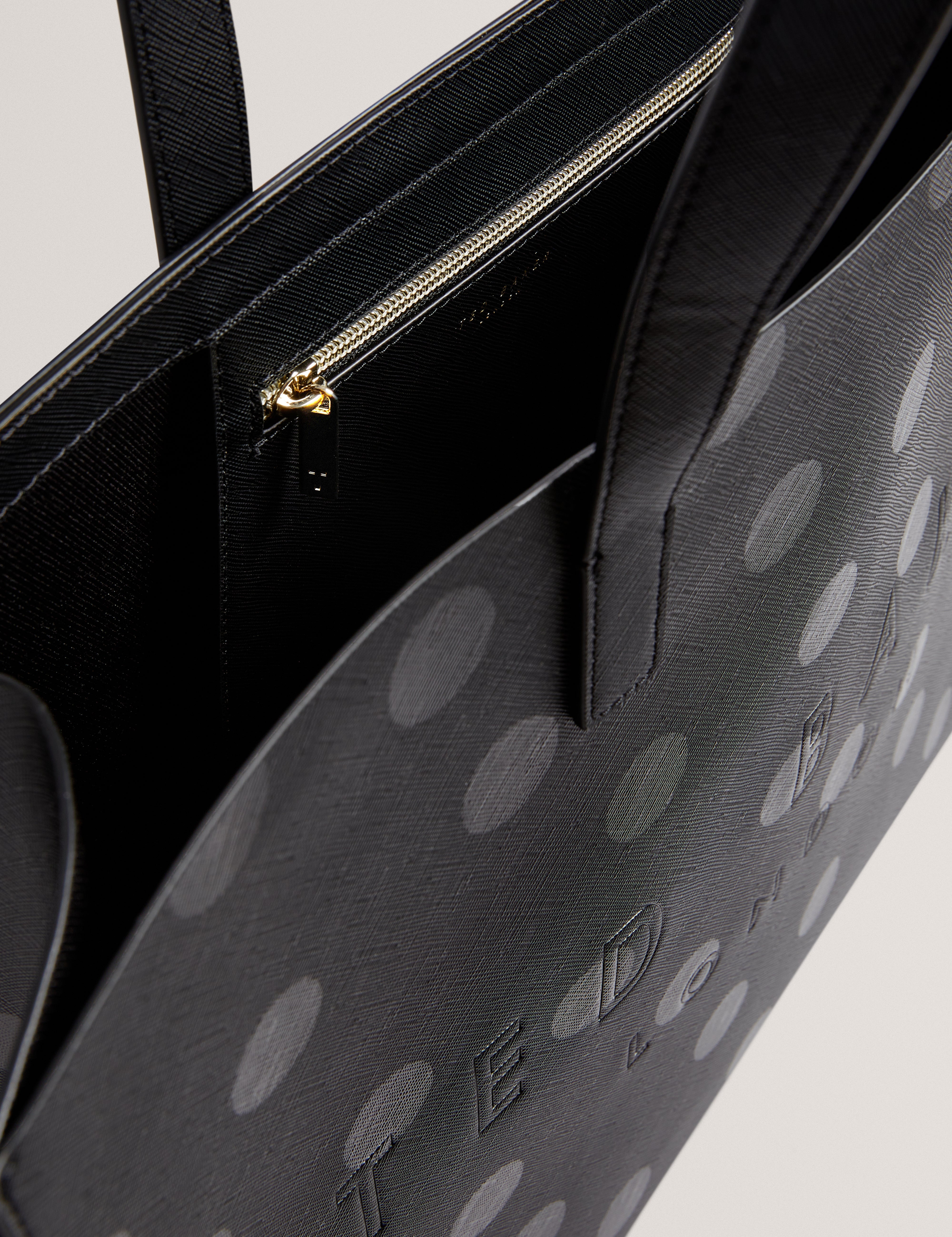 Dotee Polka Dot Extra Large Icon Bag Black