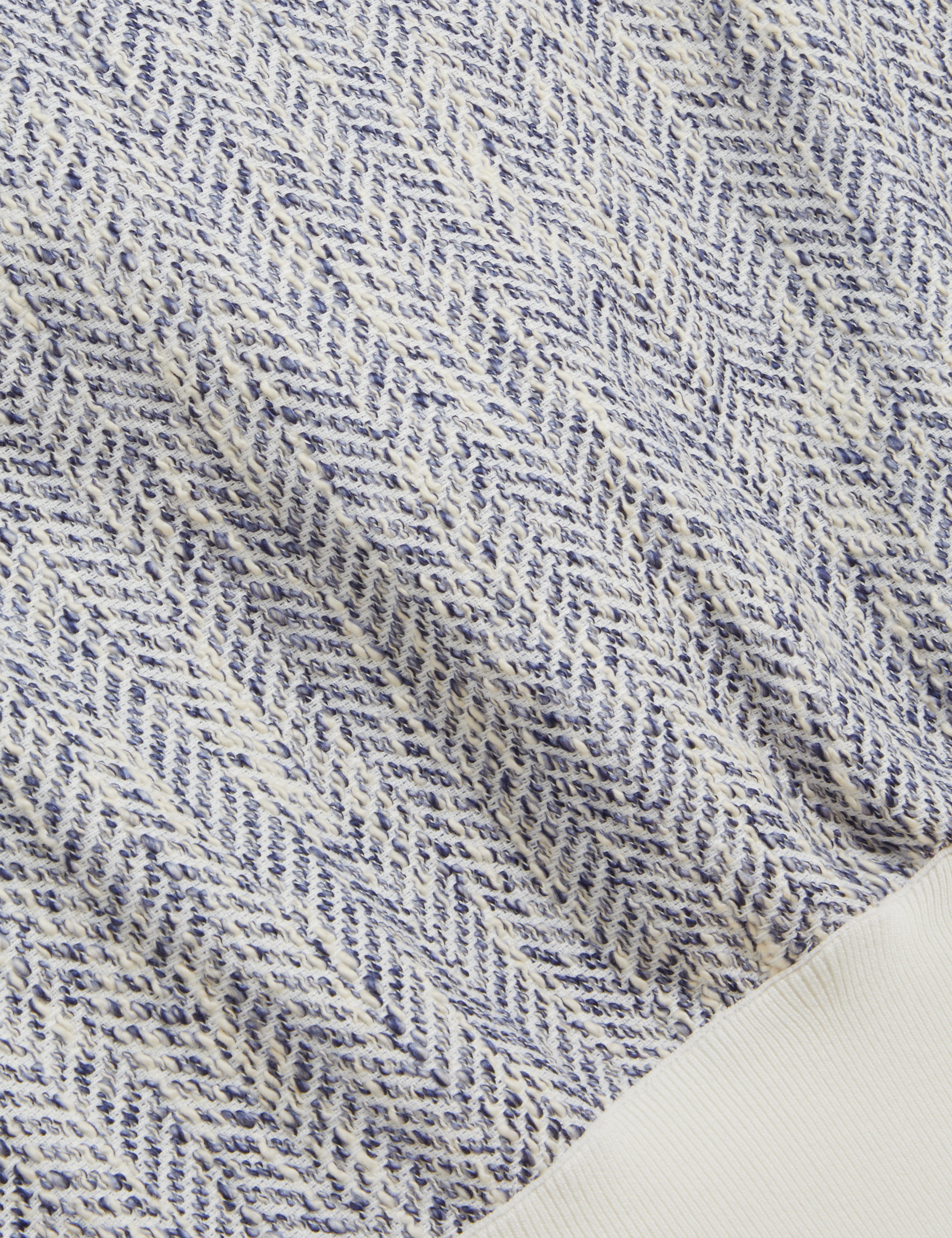 Ezzeli Boucle Front Short Sleeve Sweatshirt Lt-Blue