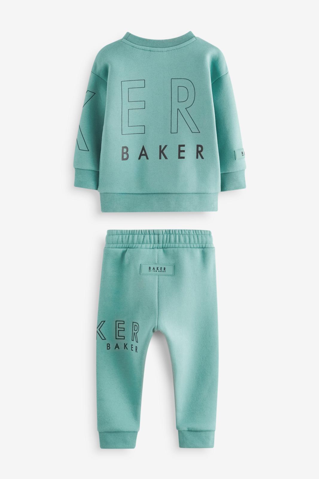 Baker By Ted Baker Letter Sweatshirt And Joggers Set Green