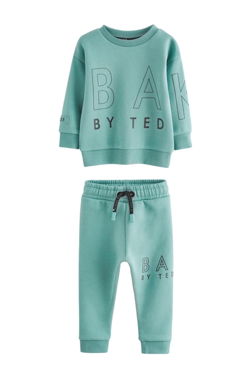 Baker By Ted Baker Letter Sweatshirt And Joggers Set Green