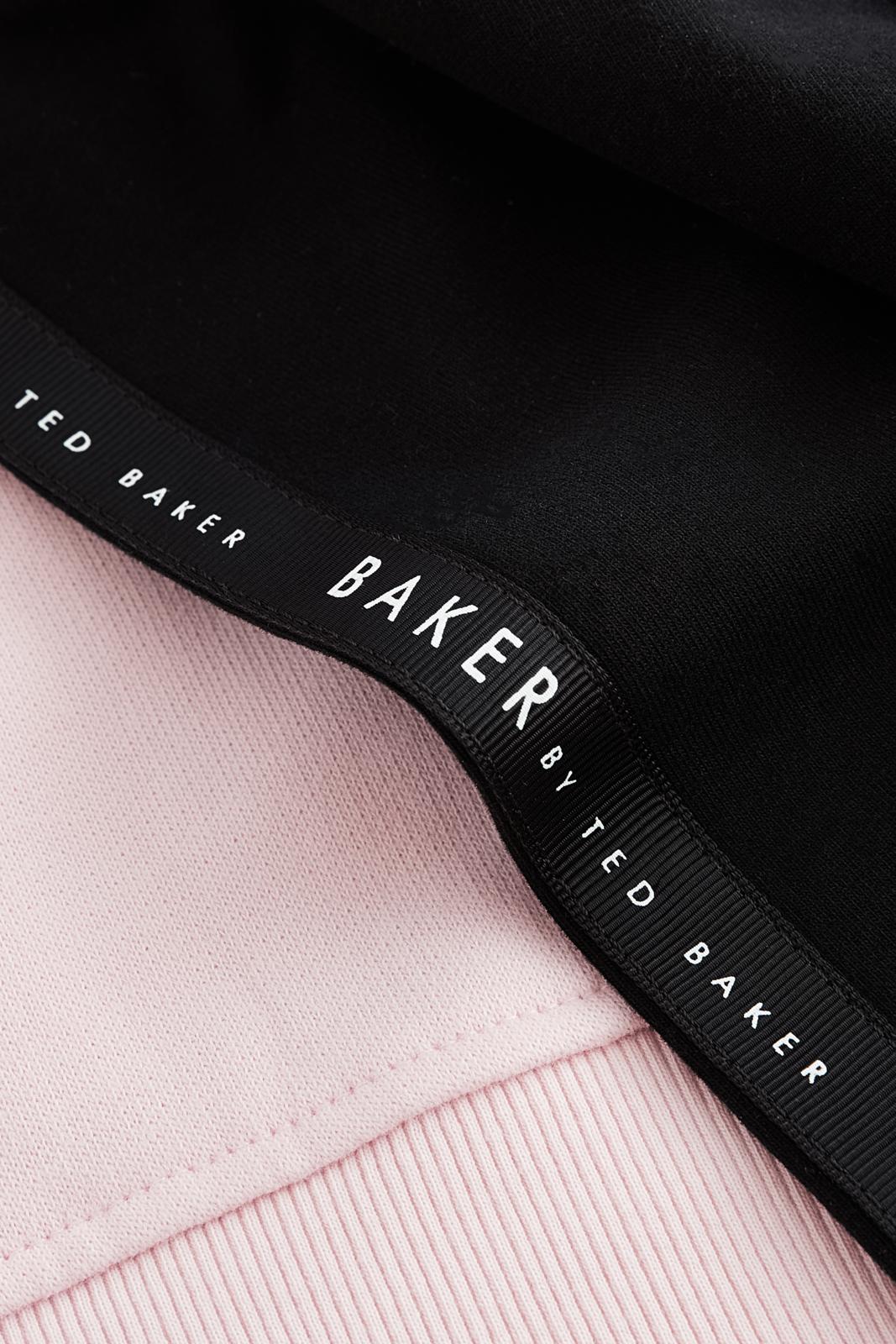 Baker By Ted Baker Pink Branded Back 100% Cotton Sweater And Pink