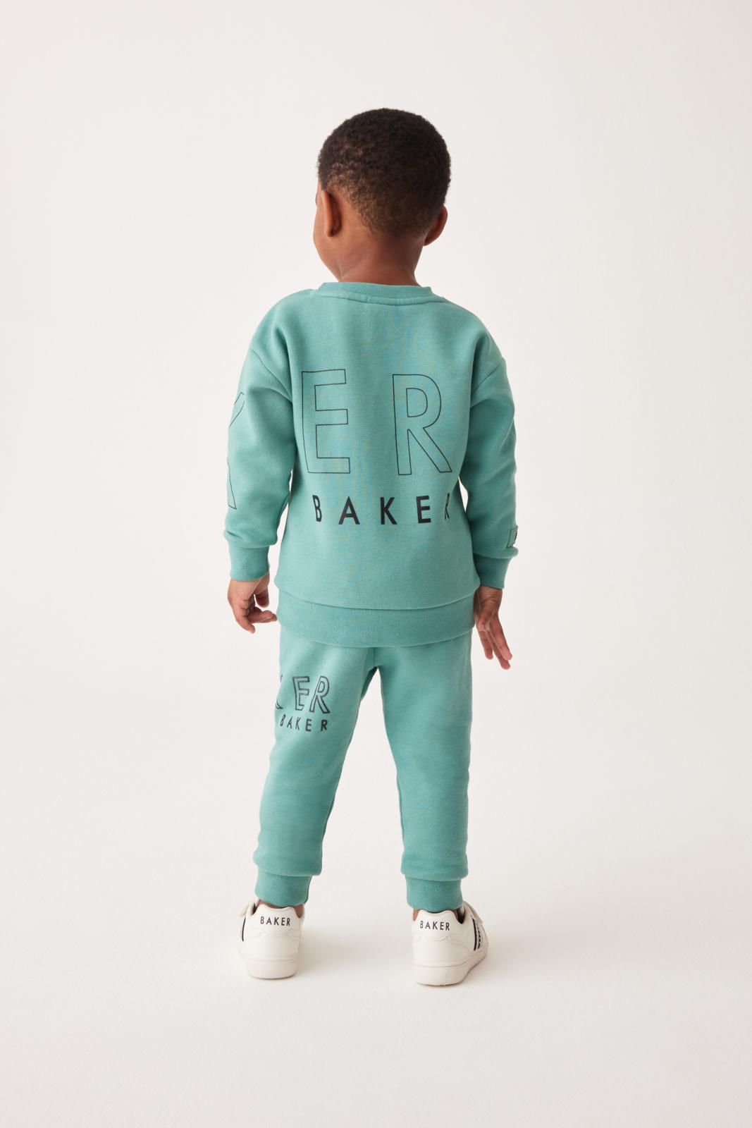 Baker By Ted Baker Letter Sweatshirt And Joggers Set Green