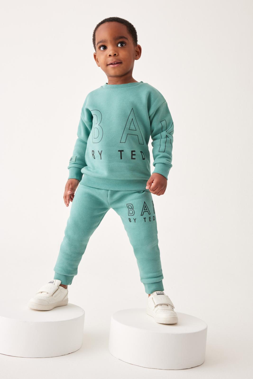 Baker By Ted Baker Letter Sweatshirt And Joggers Set Green