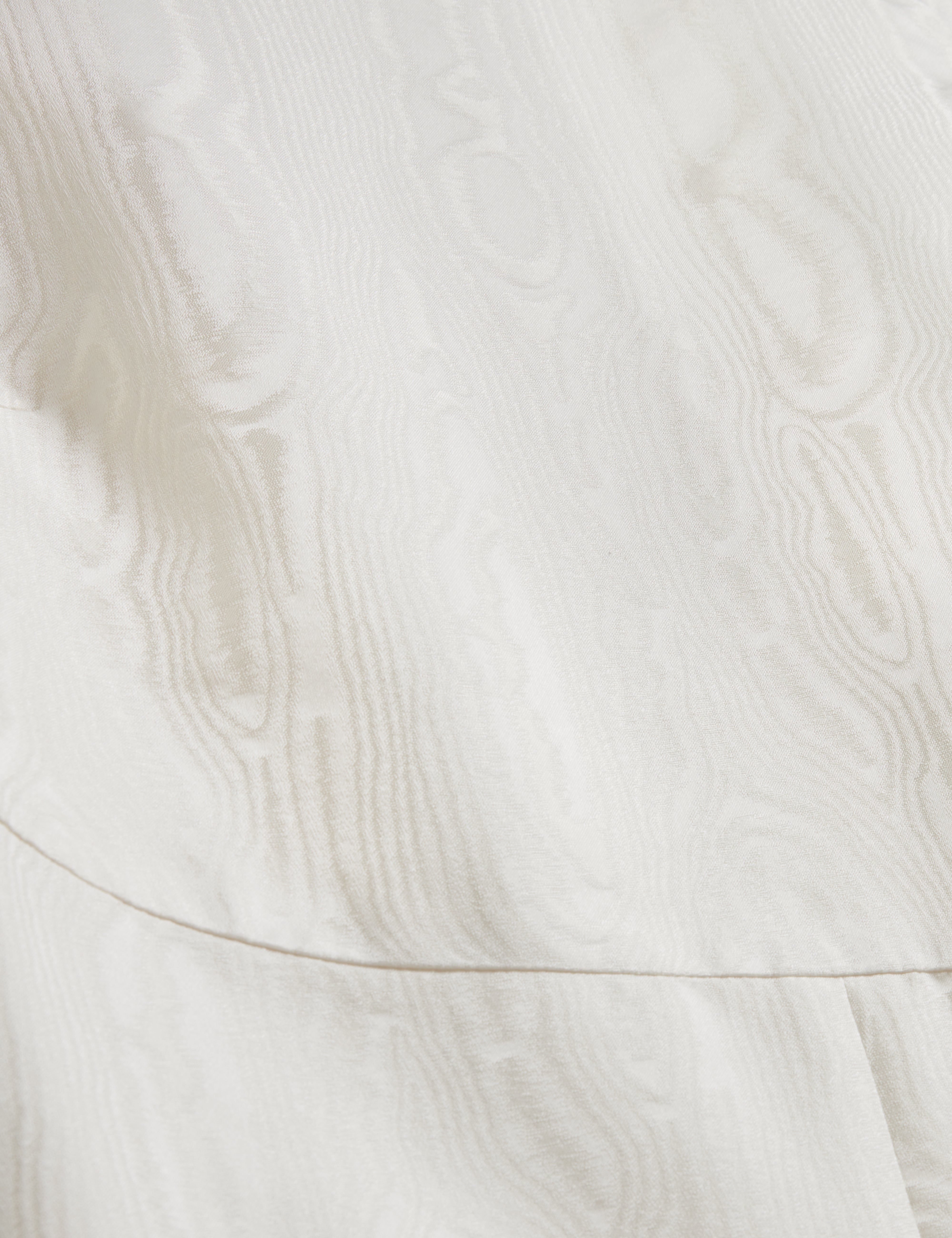 Giovaa Seaming Detail Taffeta Midi Dress Ivory