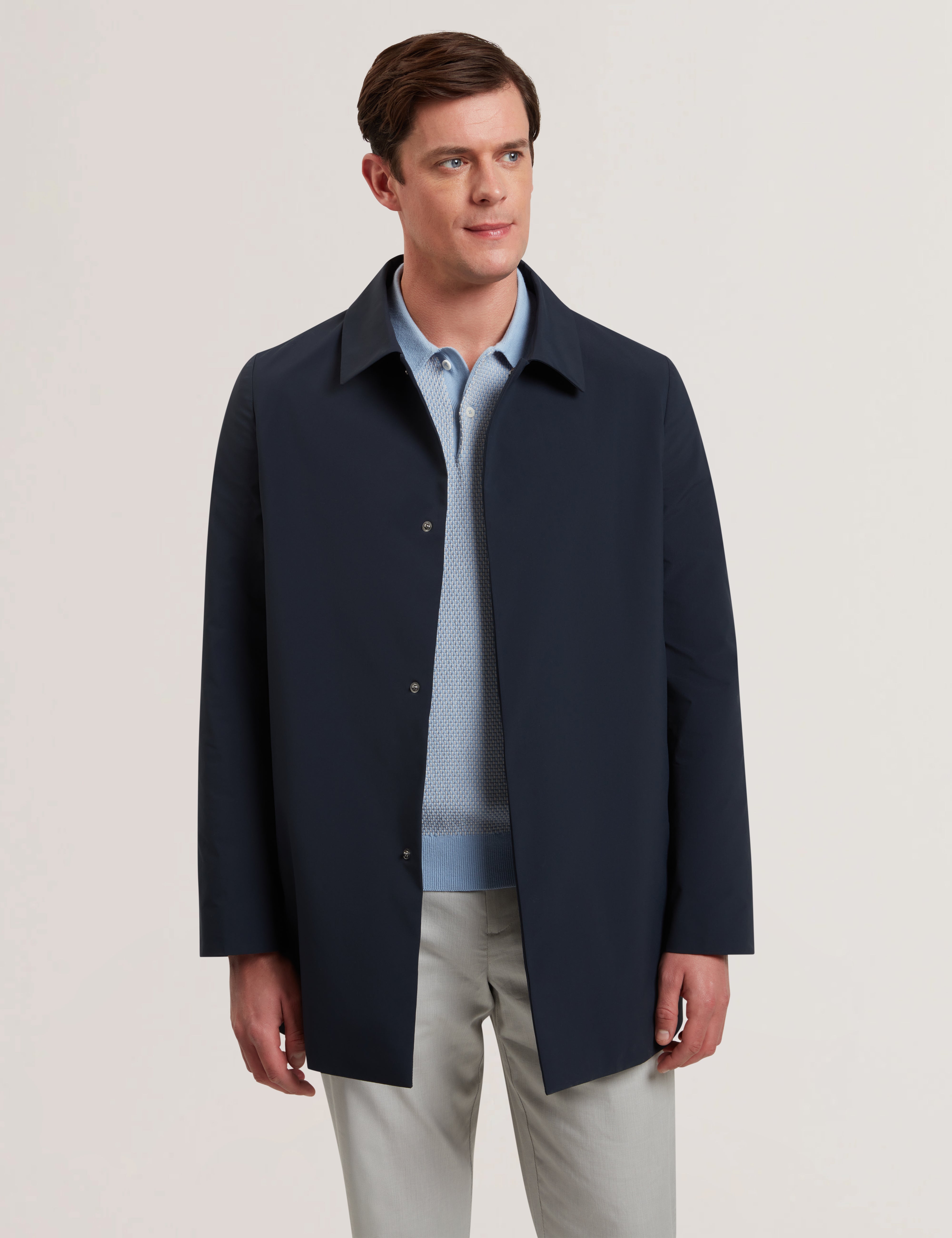 Hummels Smart Nylon Short Mac Coat Navy