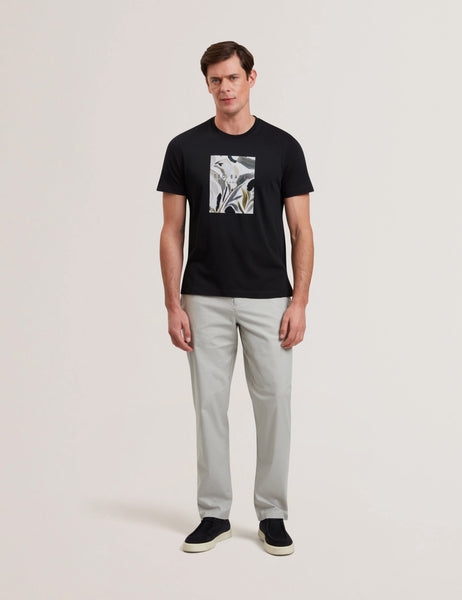 Shop Justino Short Sleeve Box Print Graphic T-Shirt Black