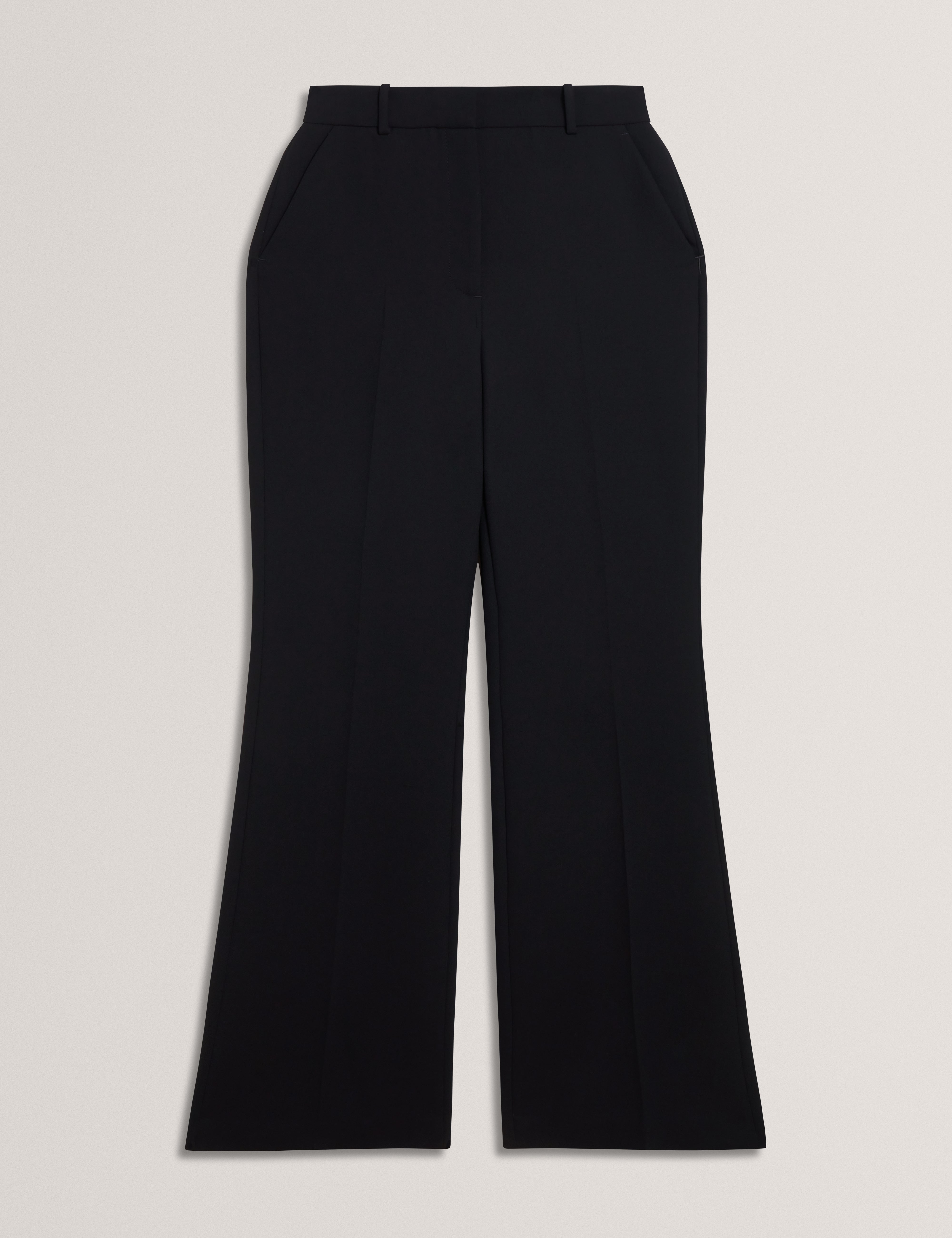 Molasca High Waisted Slim Kickflare Black