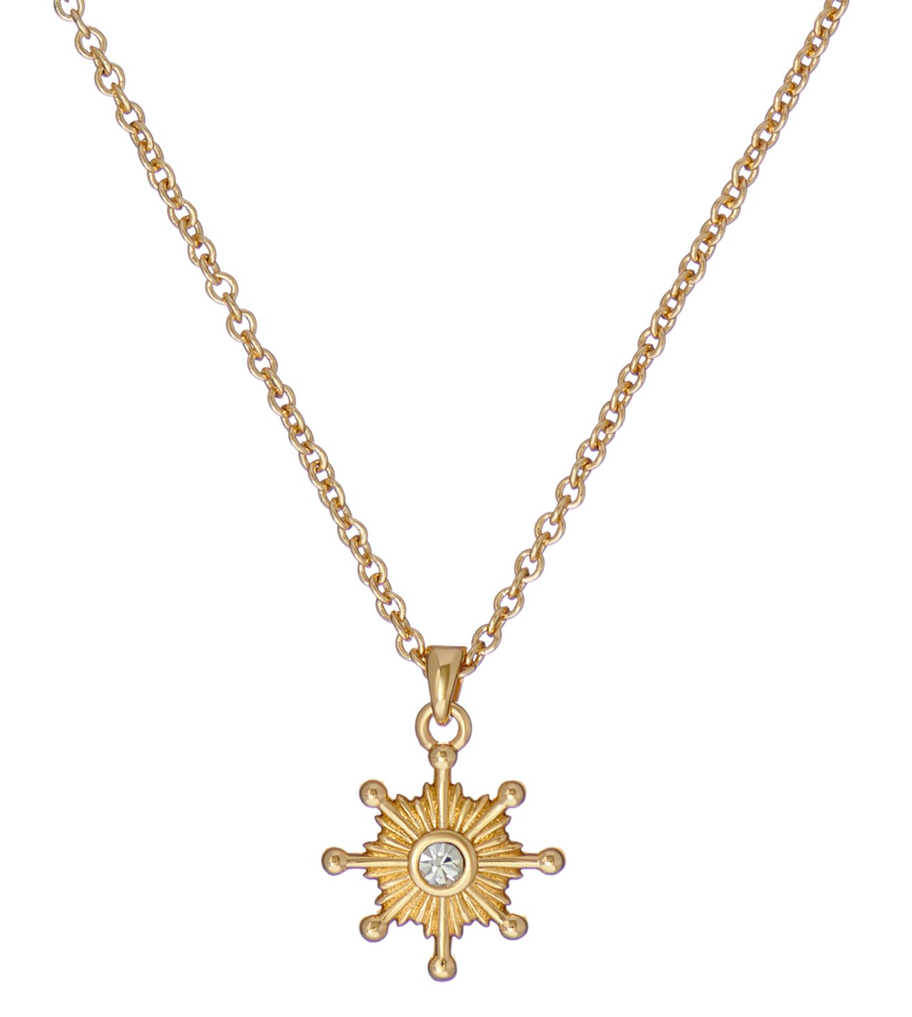 Celstia Celestial Crystal Star Necklace Gold