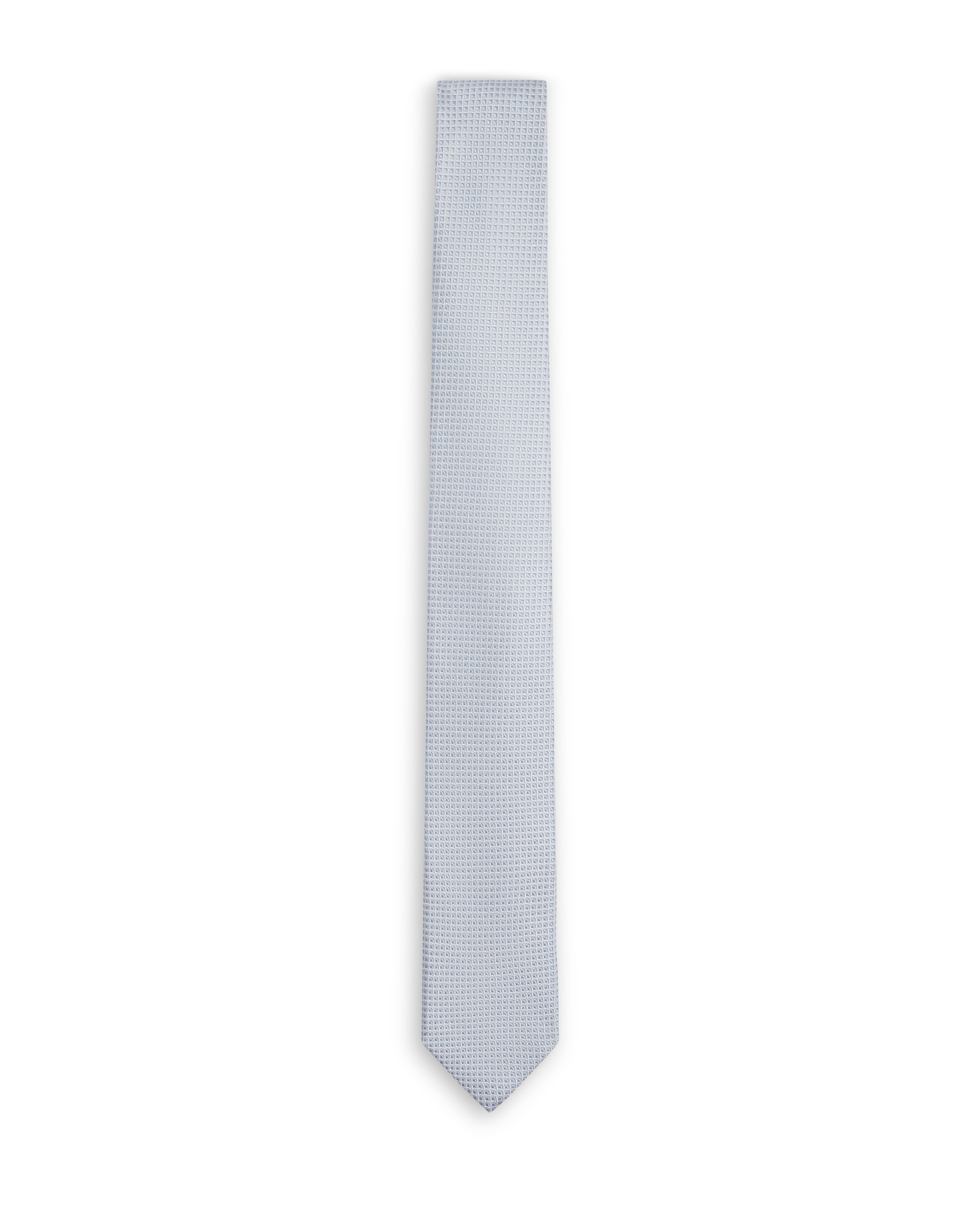 Orvieto Jacquard Geo Silk Tie Lt-Blue