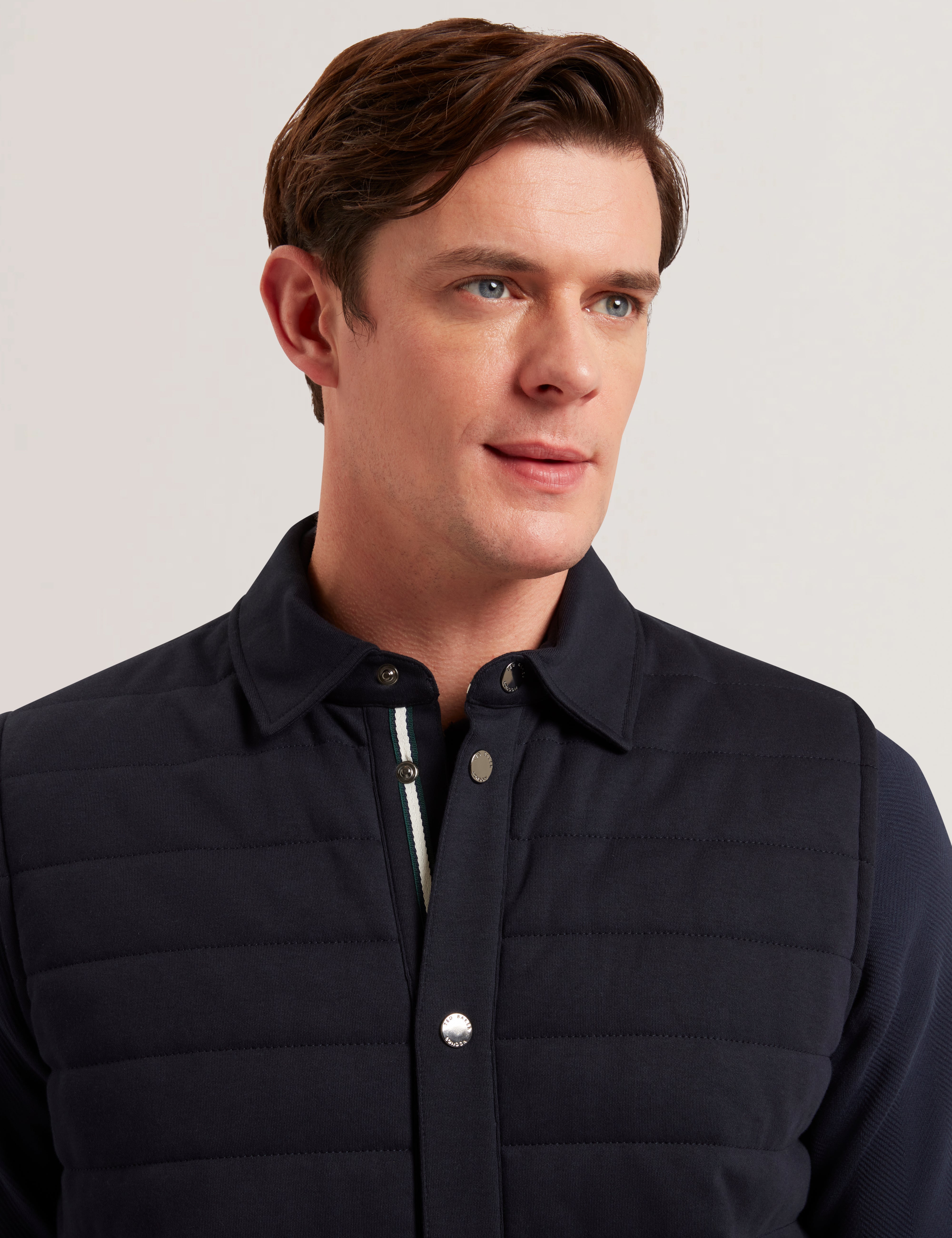 Buteso Regular Fit Quilted Gilet Navy